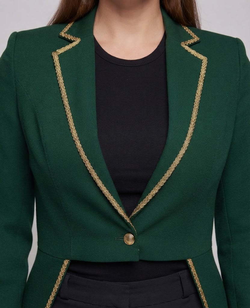 Ladies elegant tailcoat with ornate decorations Chichicherry