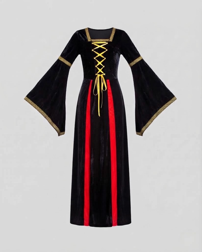 Women Medieval Wizard Dress Chichicherry