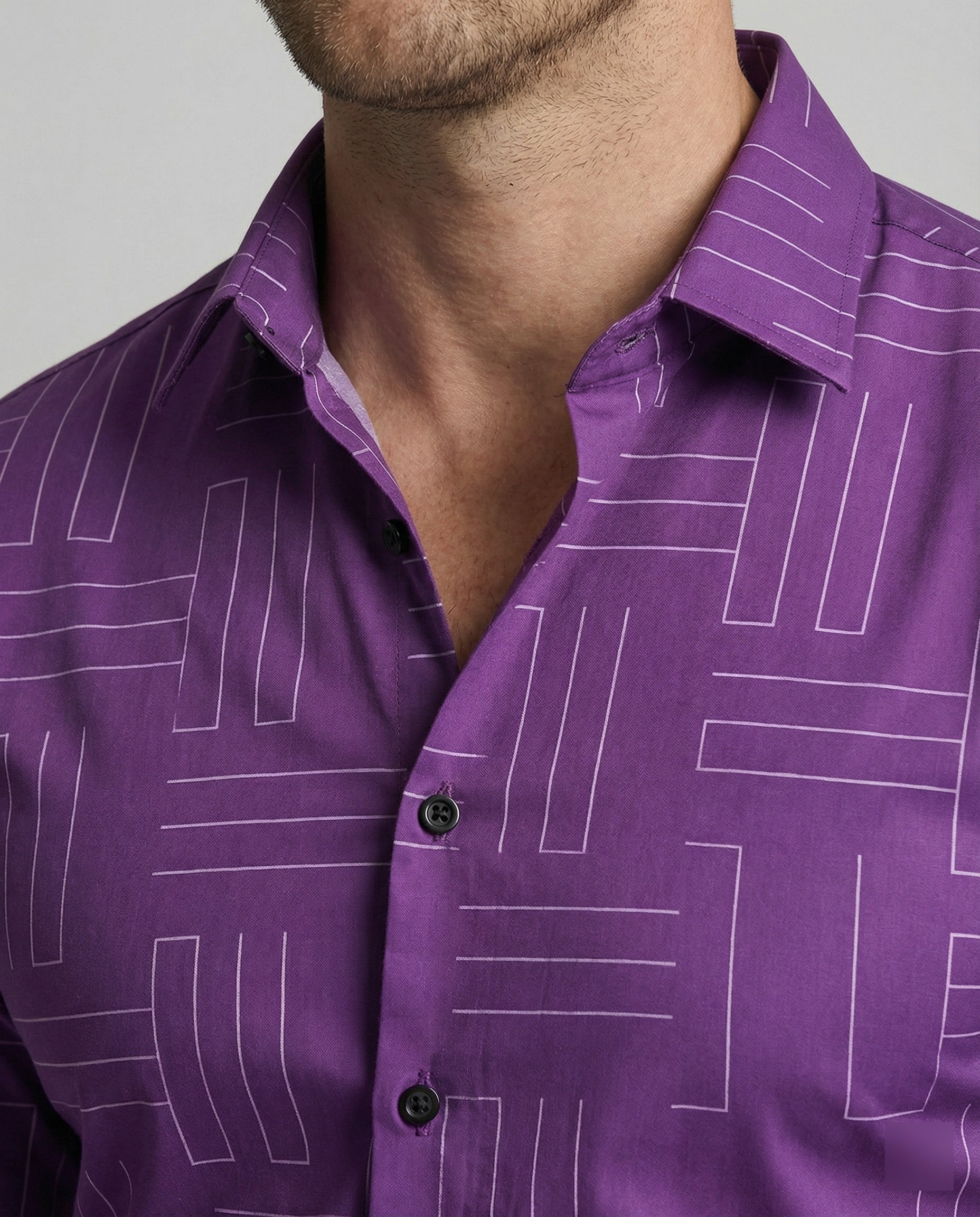 Men's Business Shirt Shark Collar
