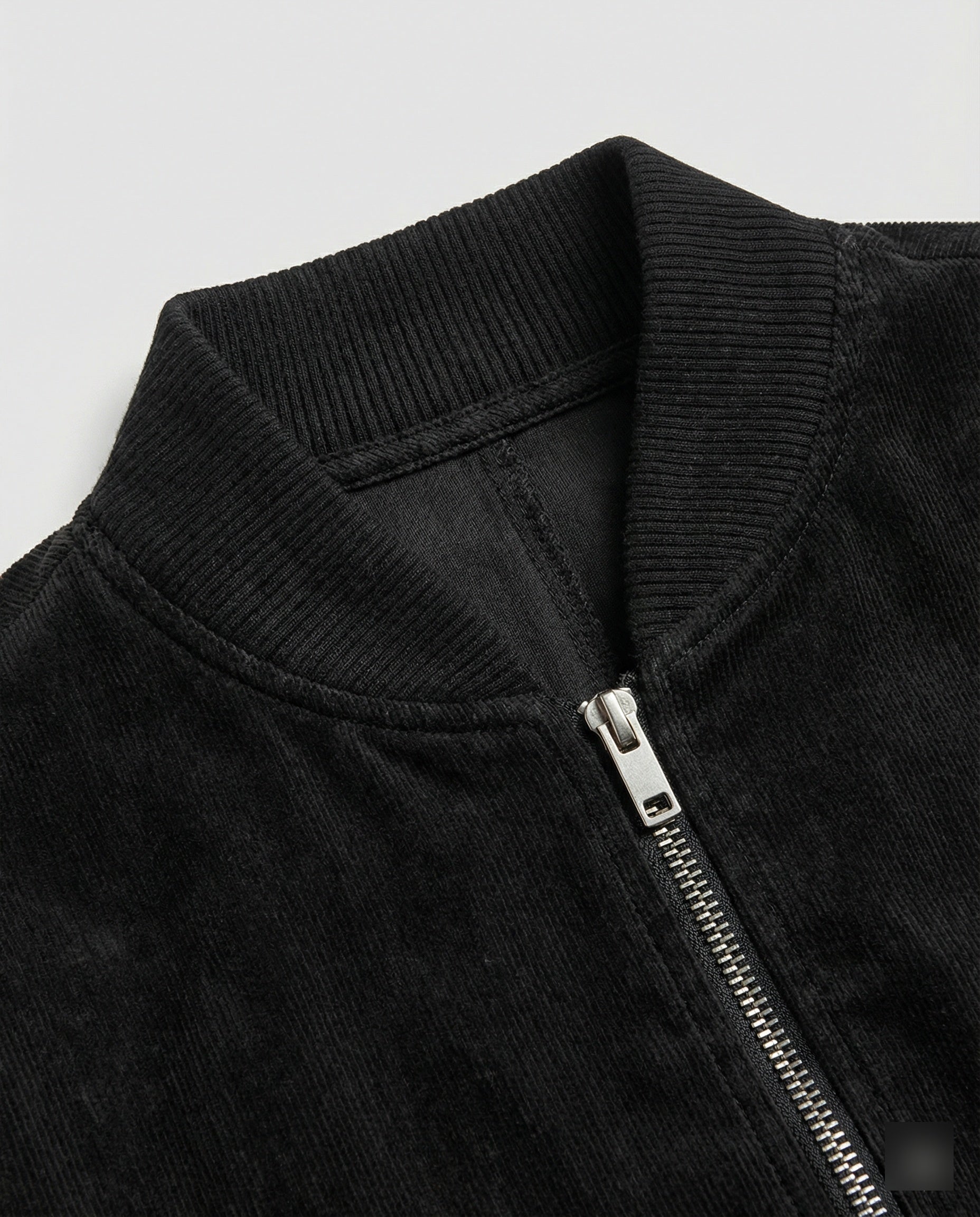 Ladies Cord Jacket with Stand-Up Collar