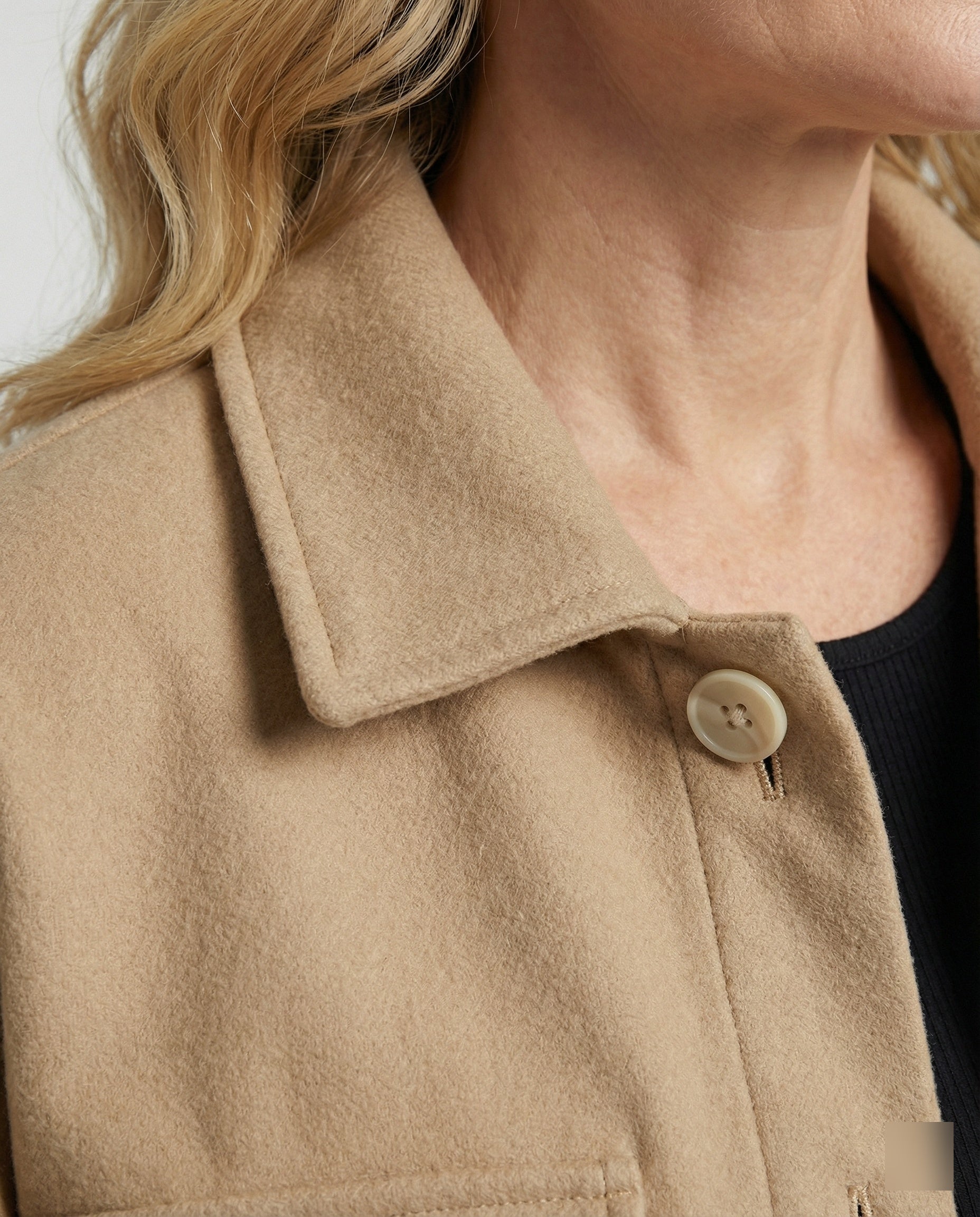 Women Oversized Blouse with Button Details