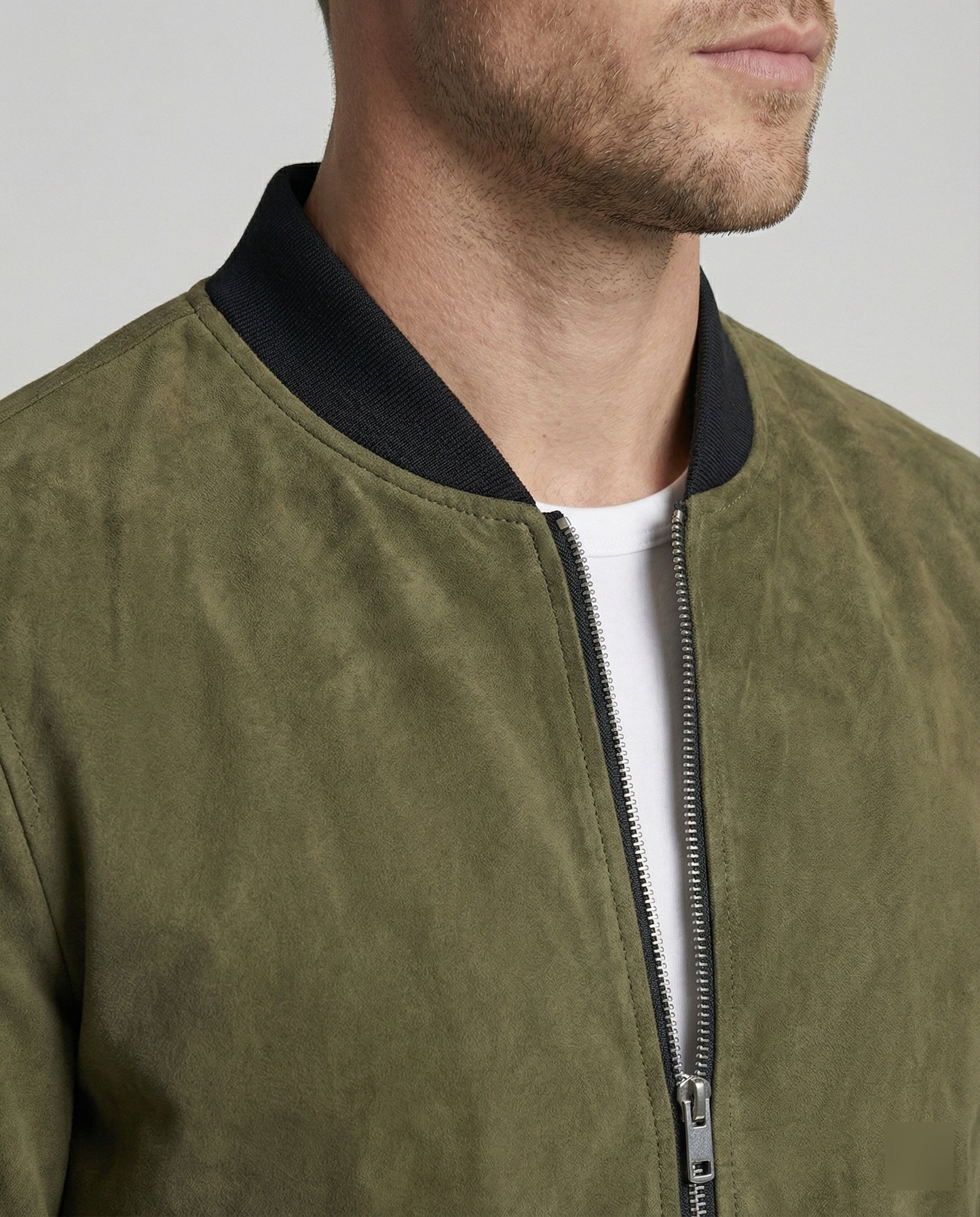 Leisurewear Men's Velour Bomber Jacket