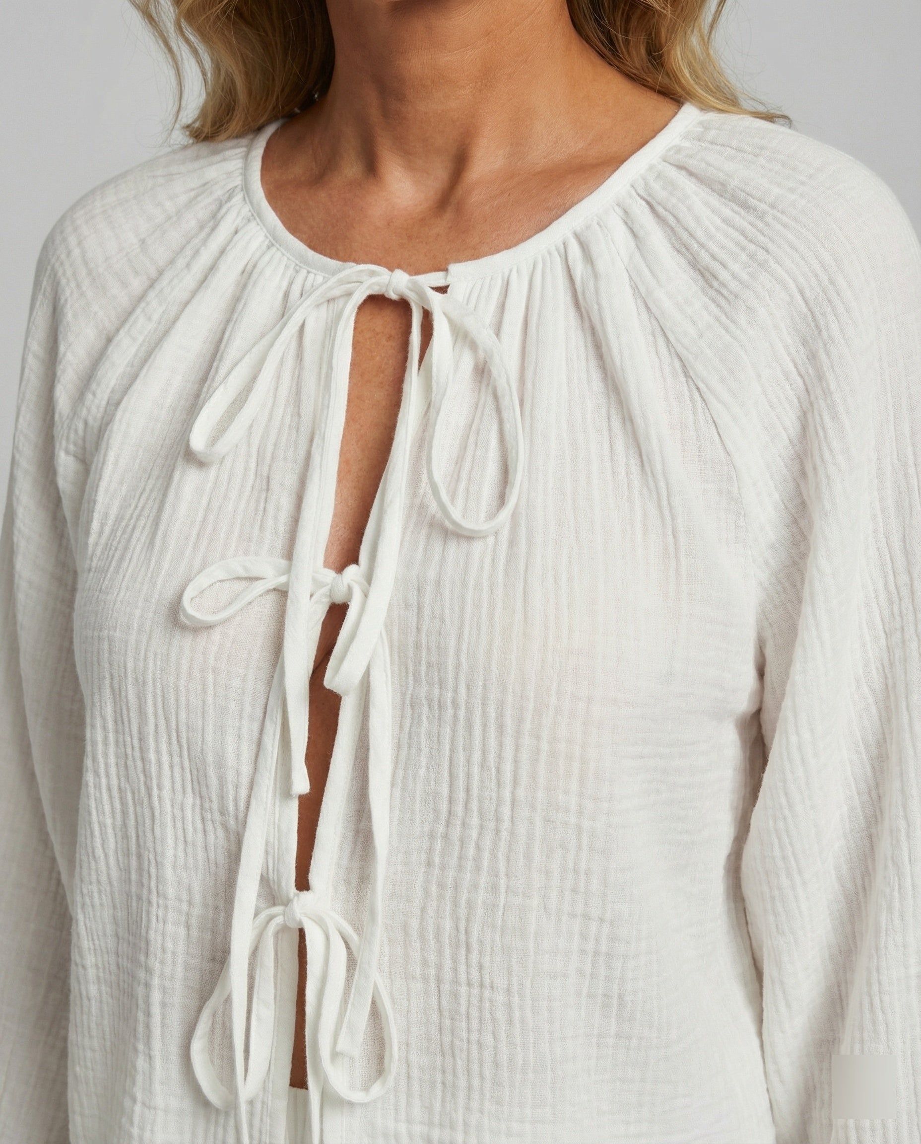 Ladies Two-Piece Set Muslin Summer