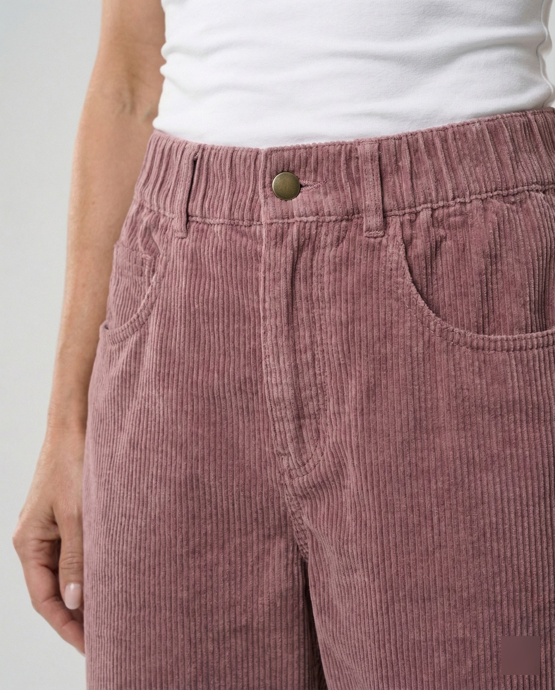 Ladies corduroy pants ladies wide high waist