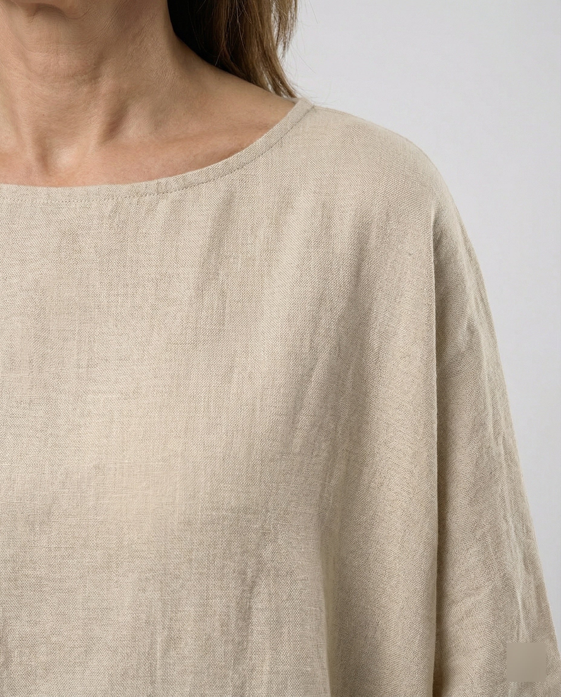 Linen Two-Piece Set for Women with Palazzo Pants