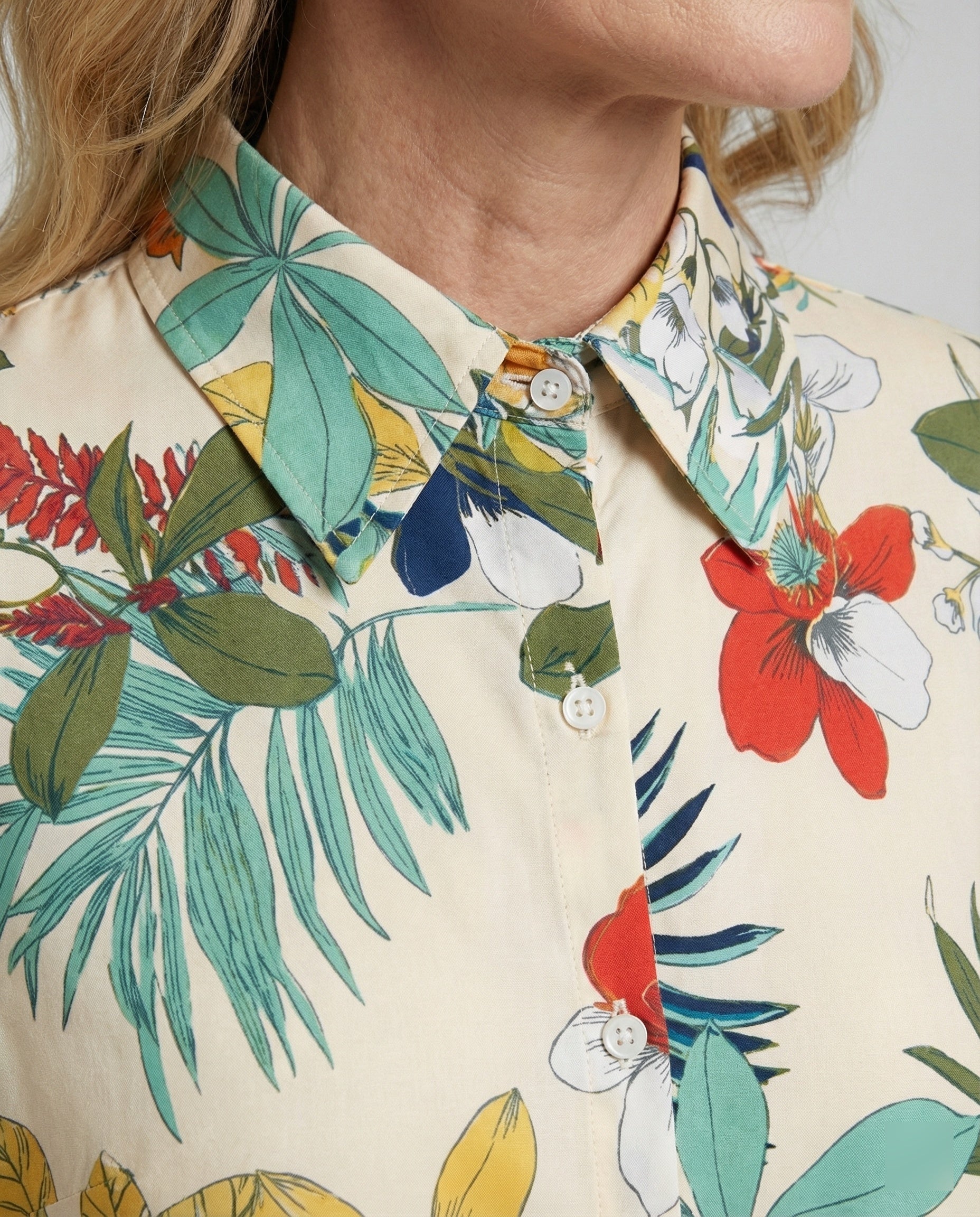 Women's Blouse Floral Viscose