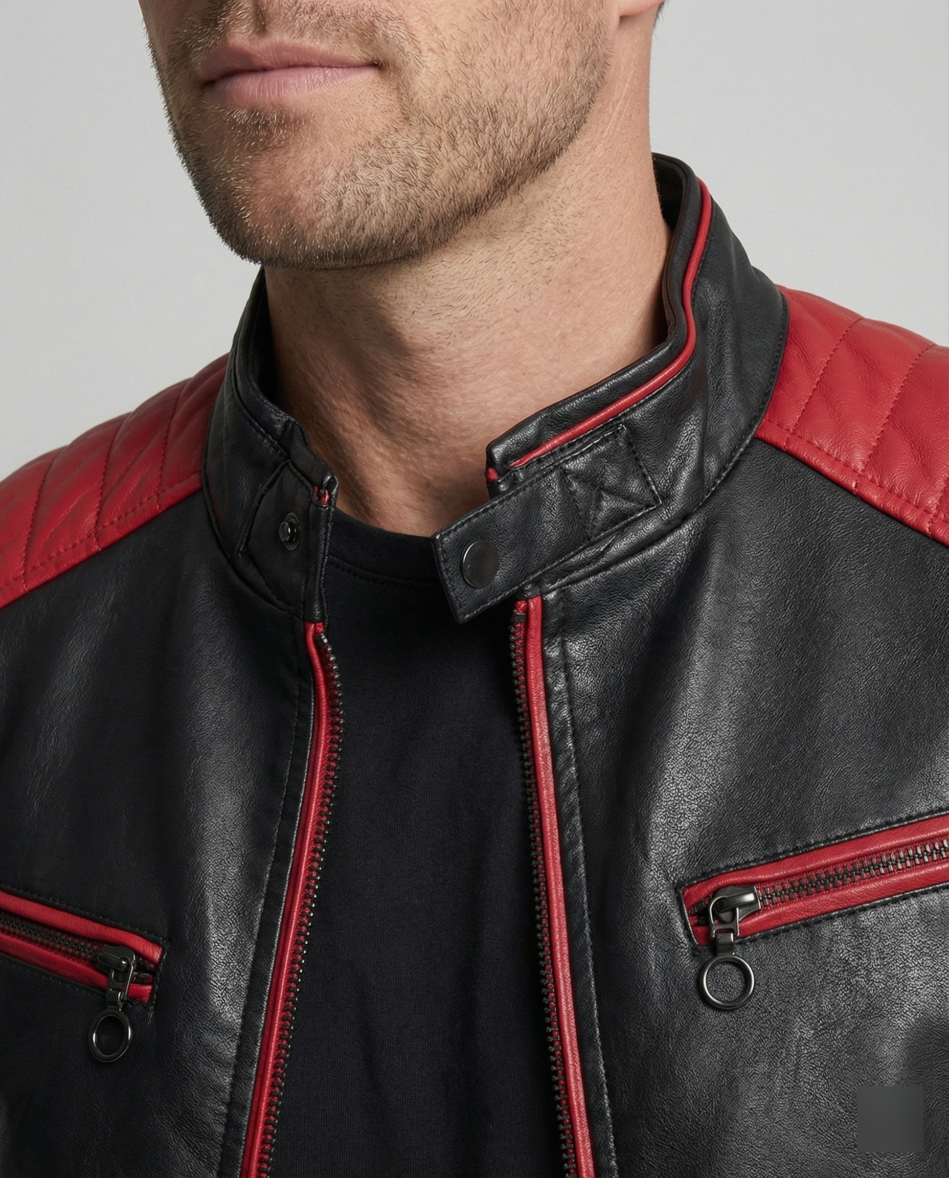 Men's Biker Jacket Motorsport Style