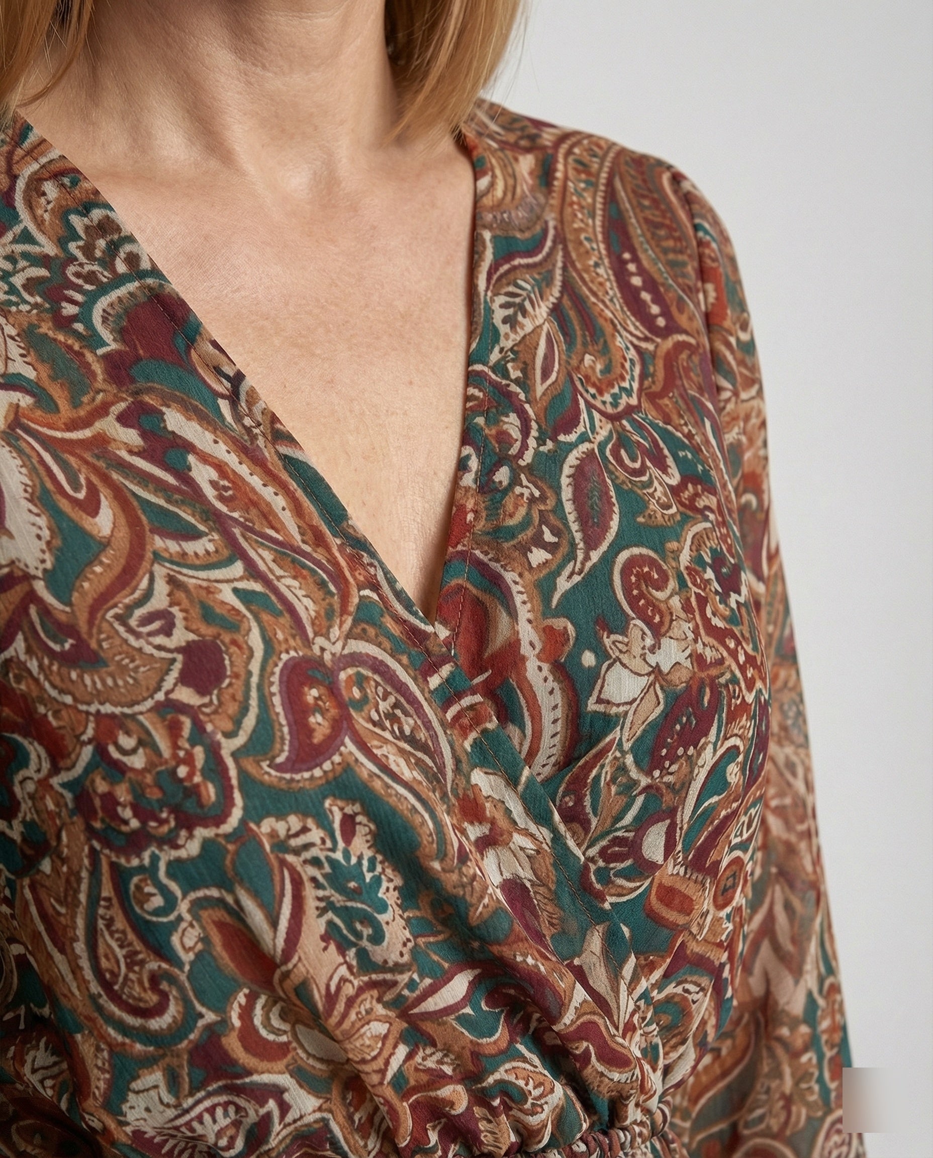Flower dress women paisley mini dress
