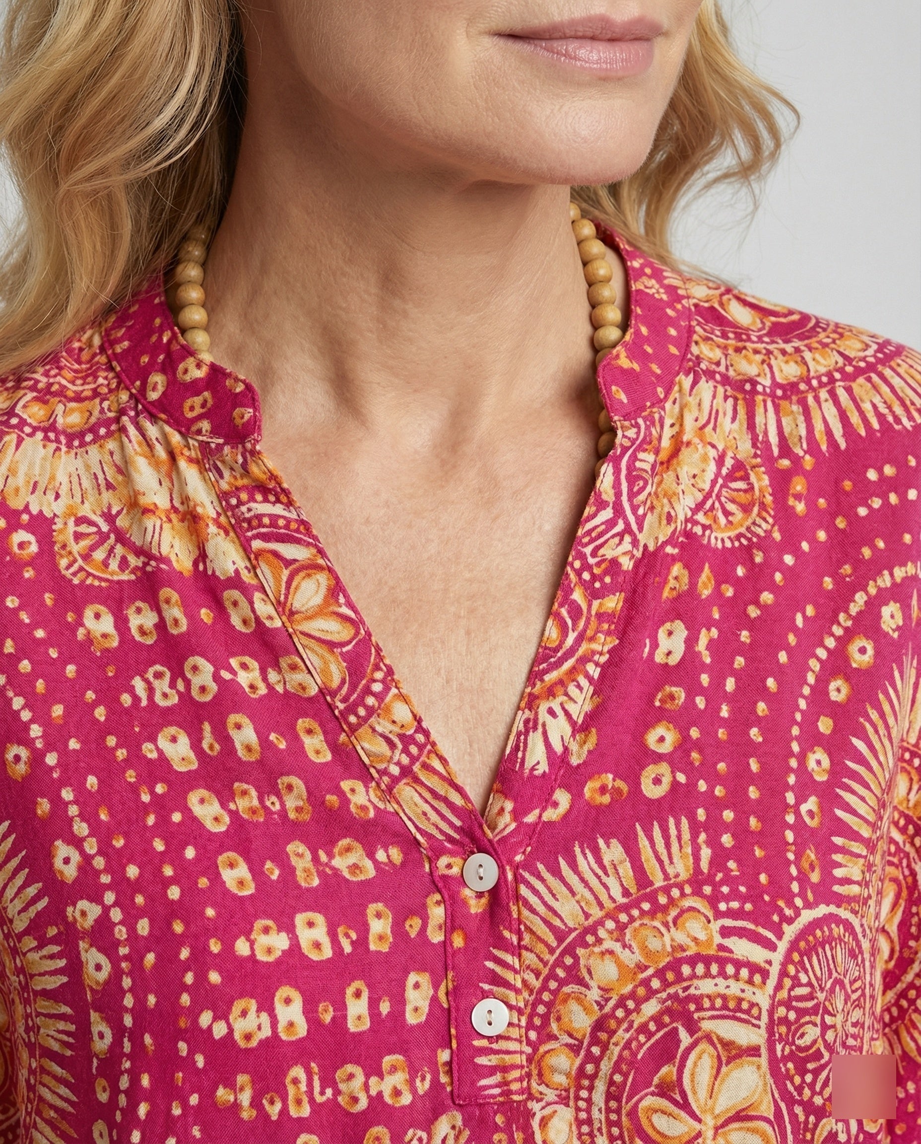 V-Neck Tunic Patterned Women