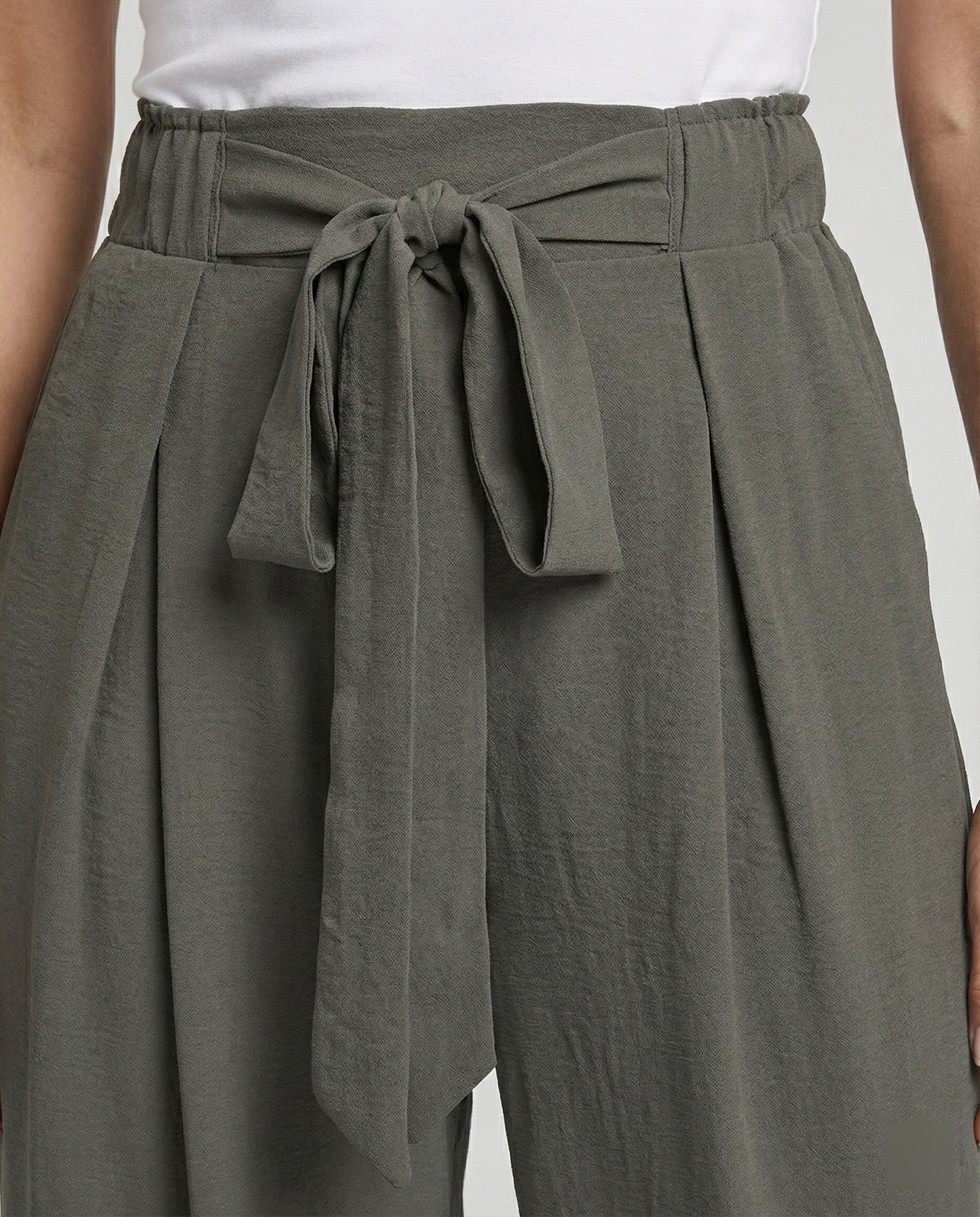 Women's Fabric Trousers Women's Palazzo High Waist