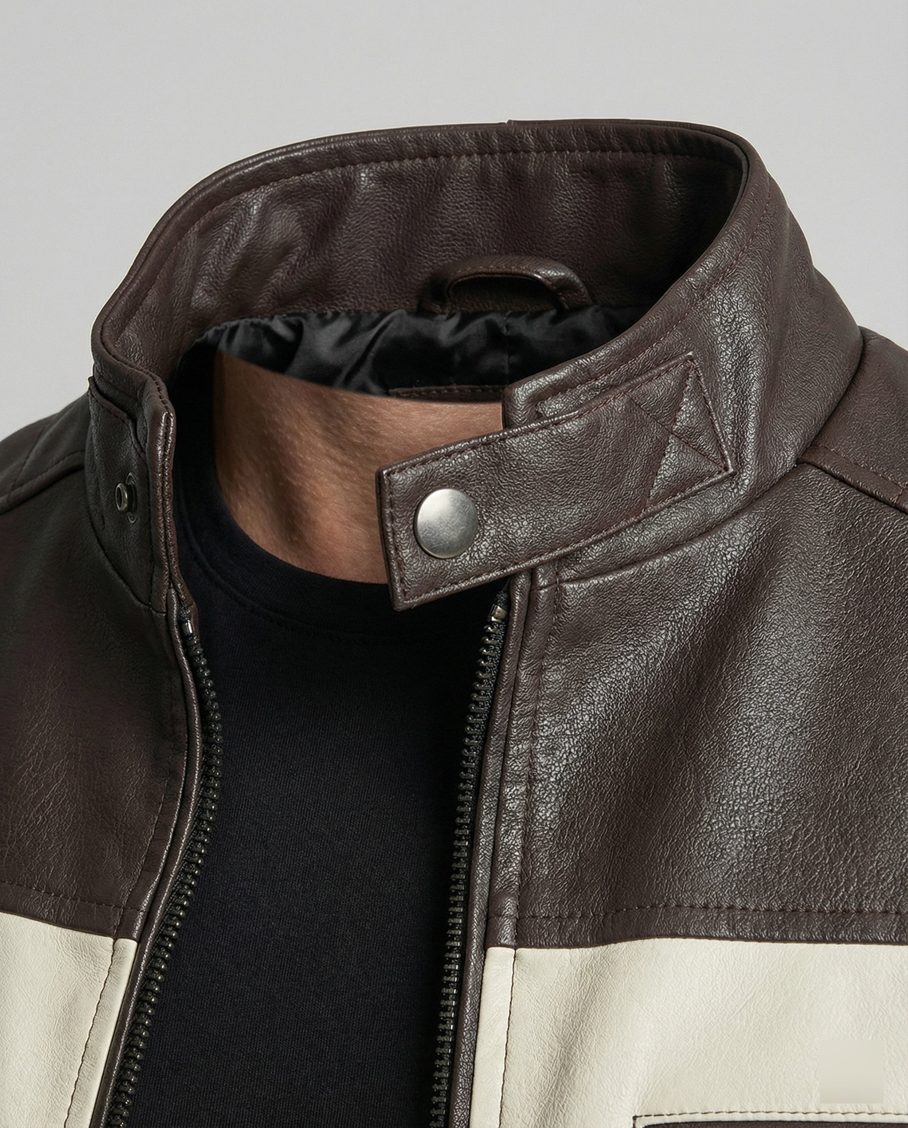 Men's Biker Jacket Men's Faux Leather