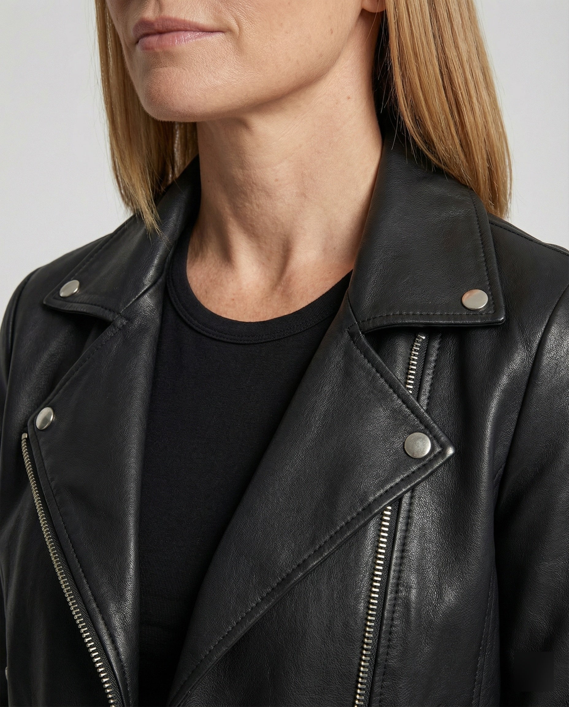 Leisurewear Women Biker Jacket Faux Leather