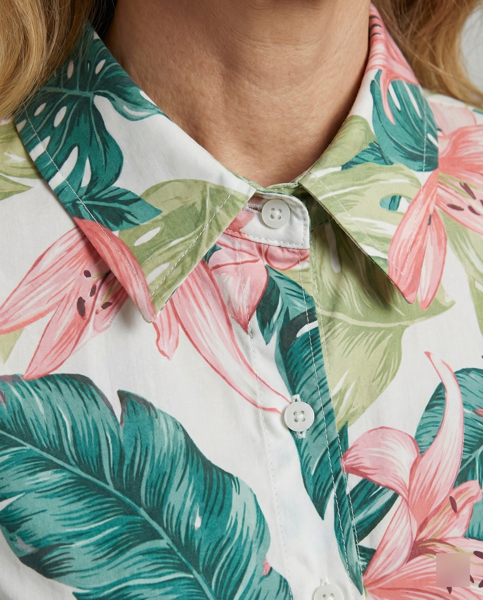 Blouse Women's Print Shirt Collar