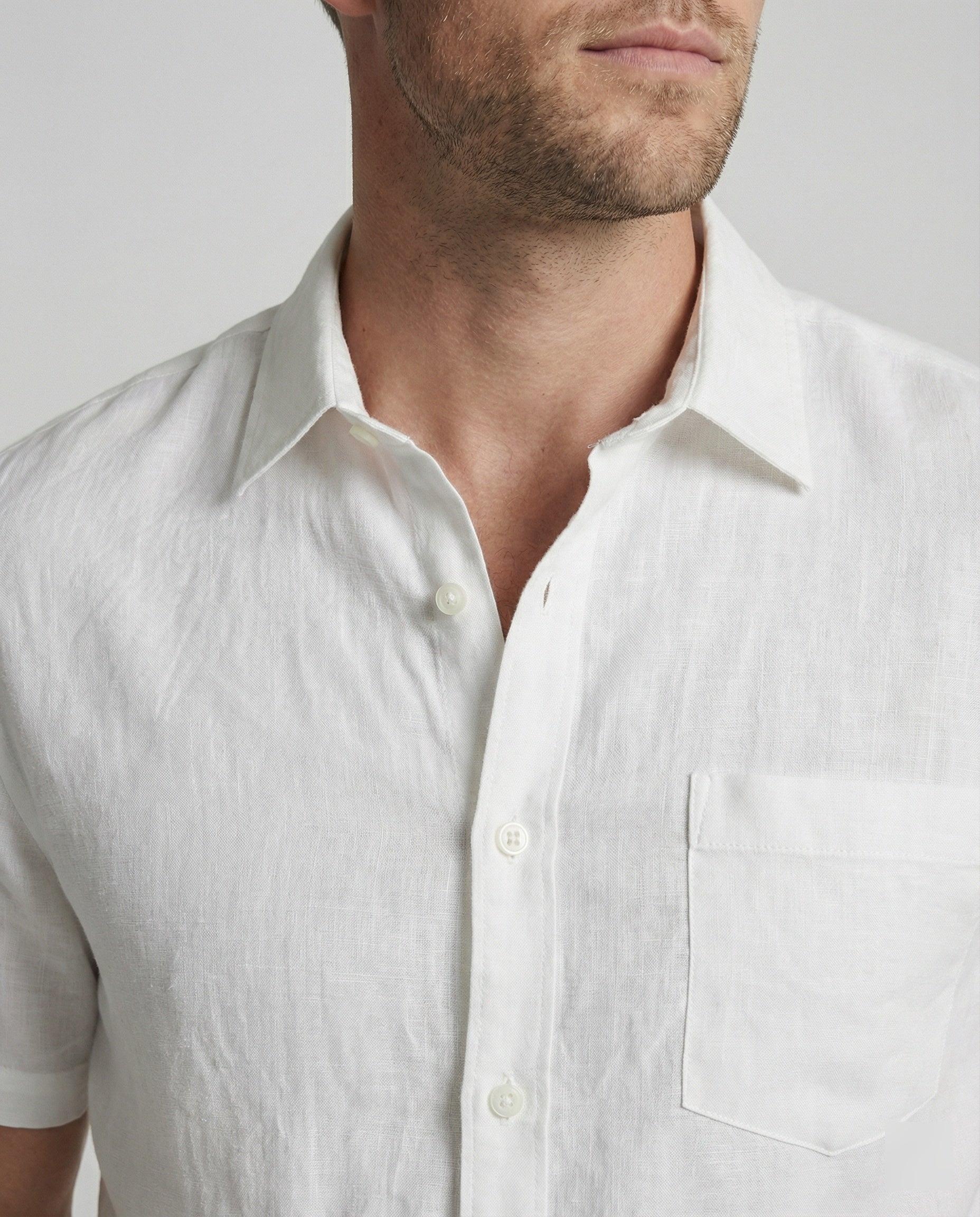 Short Sleeve Hawaii Shirt Men Palm Print
