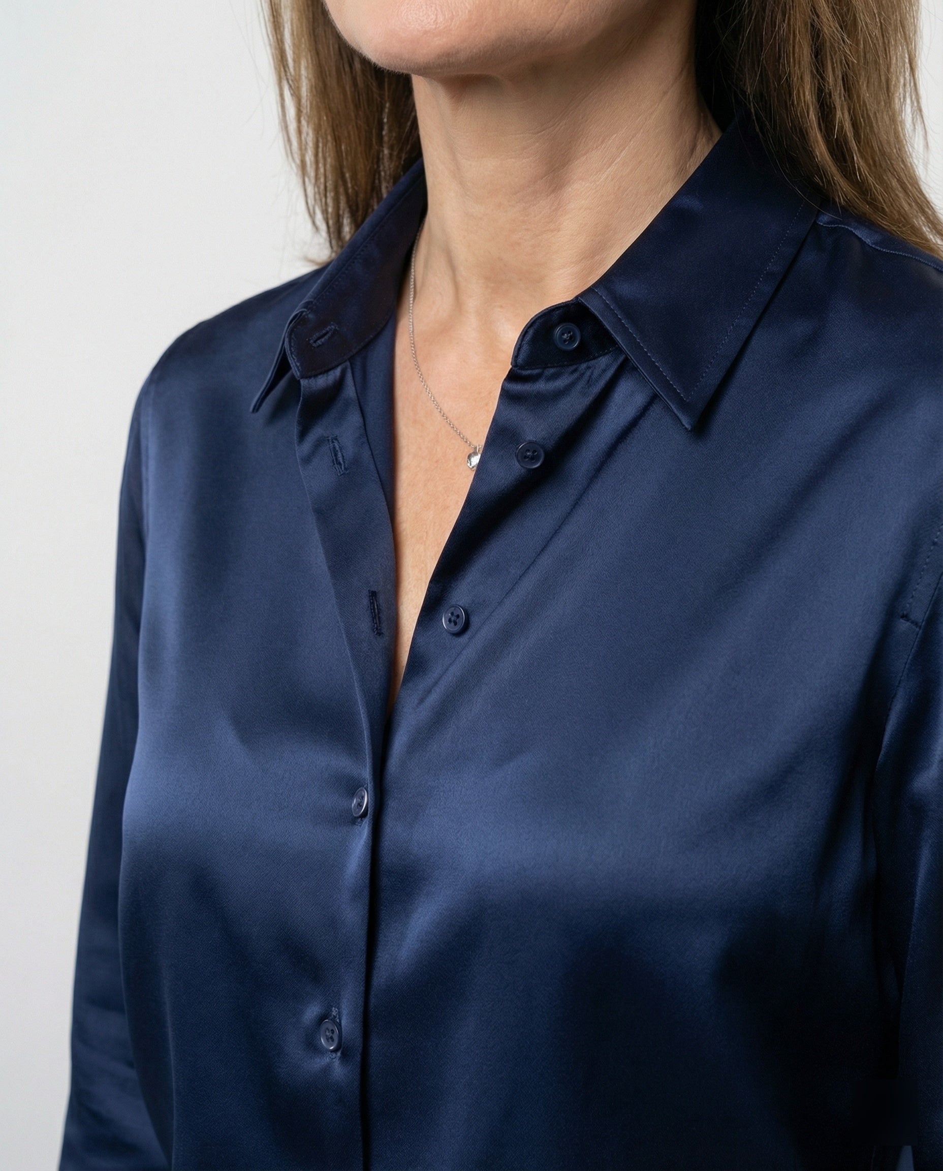 Blouse Women Satin Silky