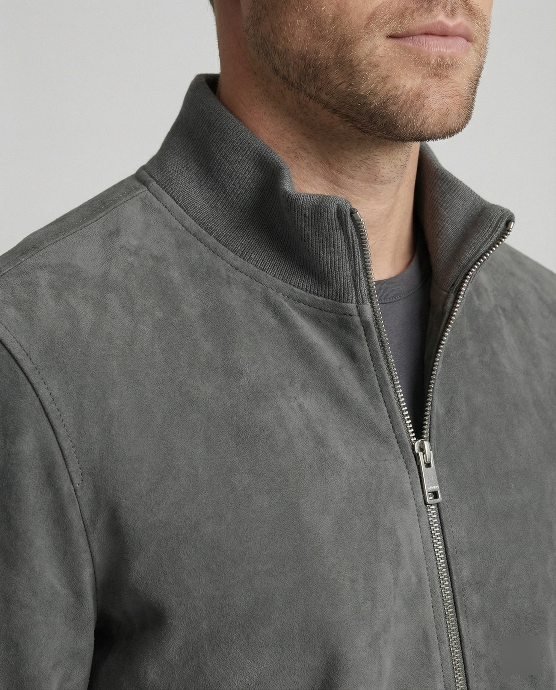 Leisurewear Men's Bomber Jacket Leather Look