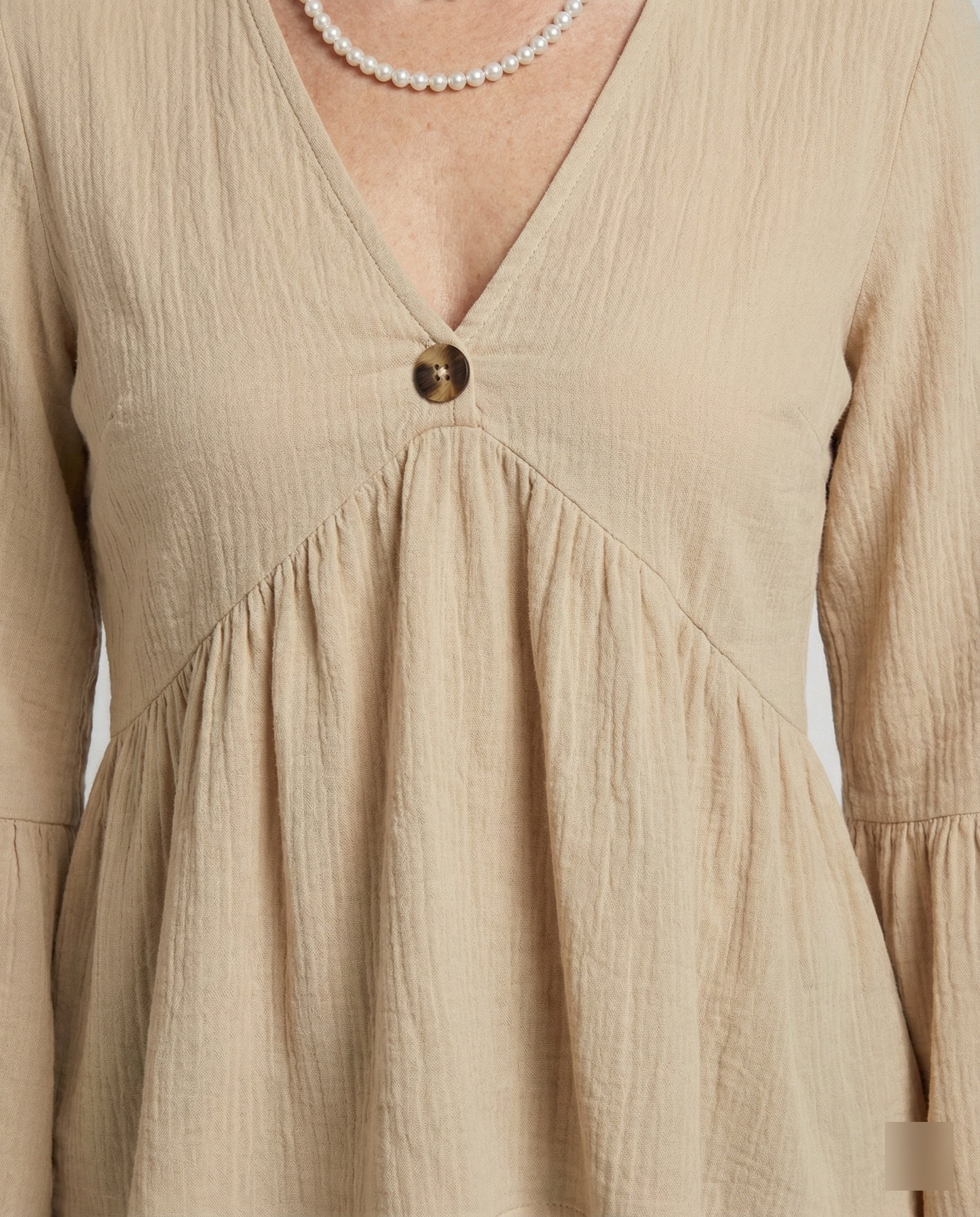 Blouse Women Babydoll Cotton