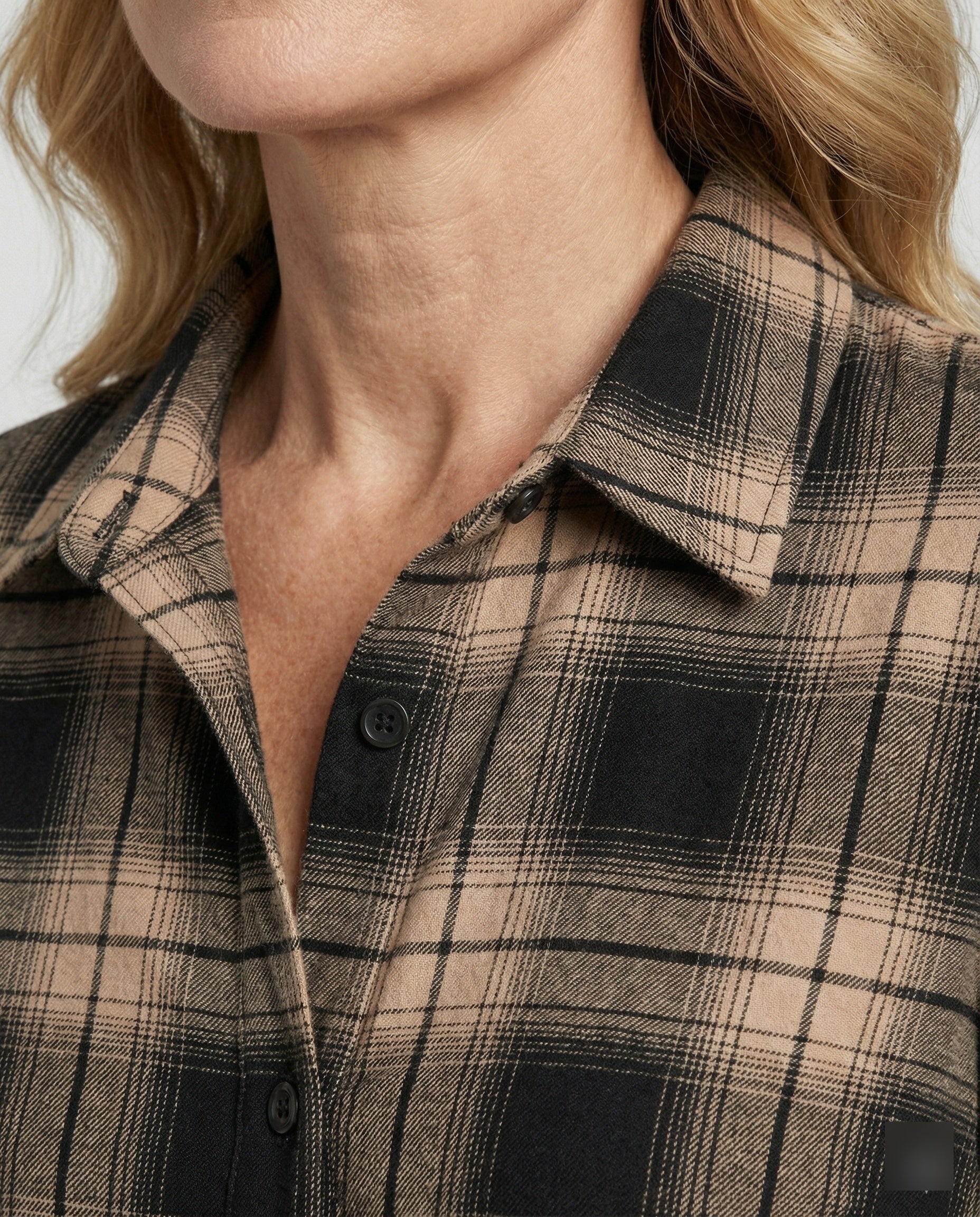 Women's Checked Shirt Dress with Waistbelt