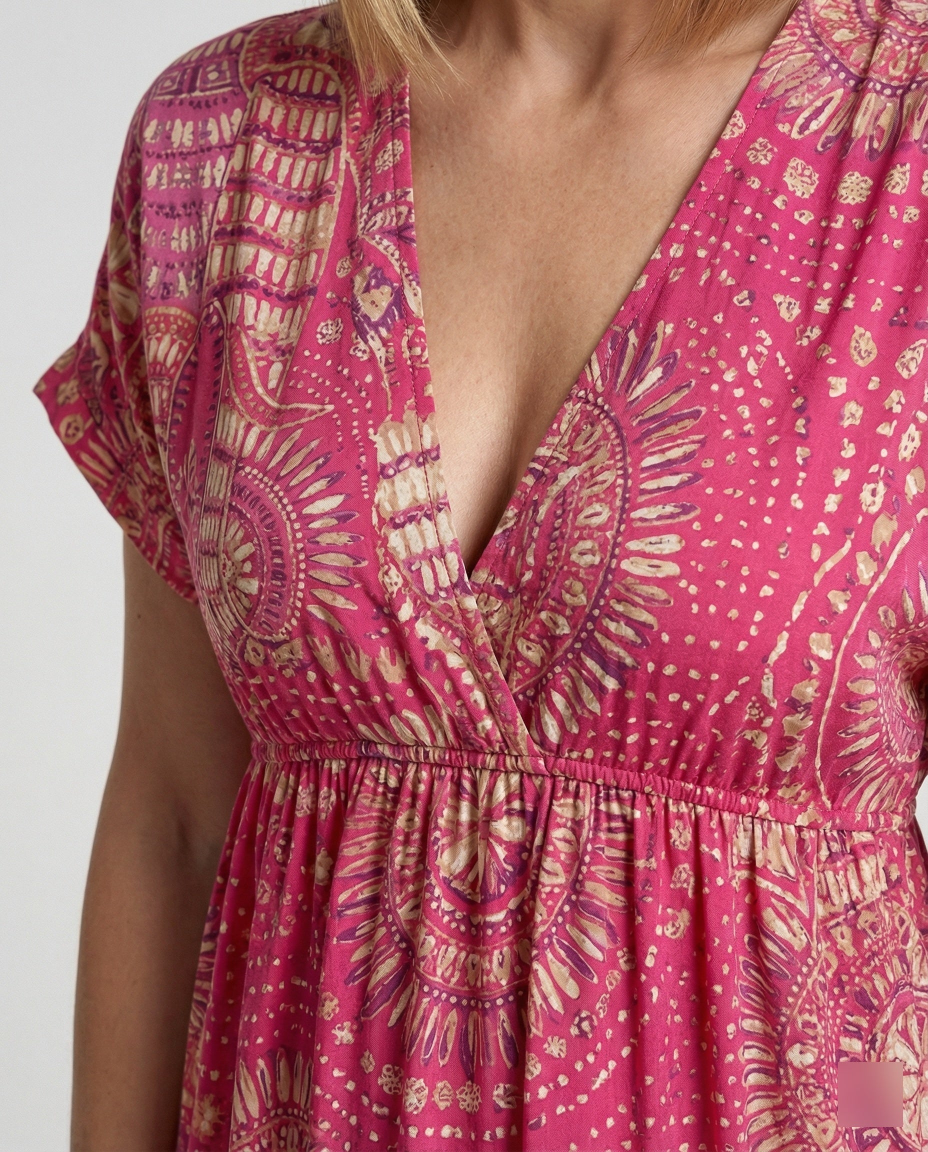 Tunic Dress With Tiered Ruffle Women