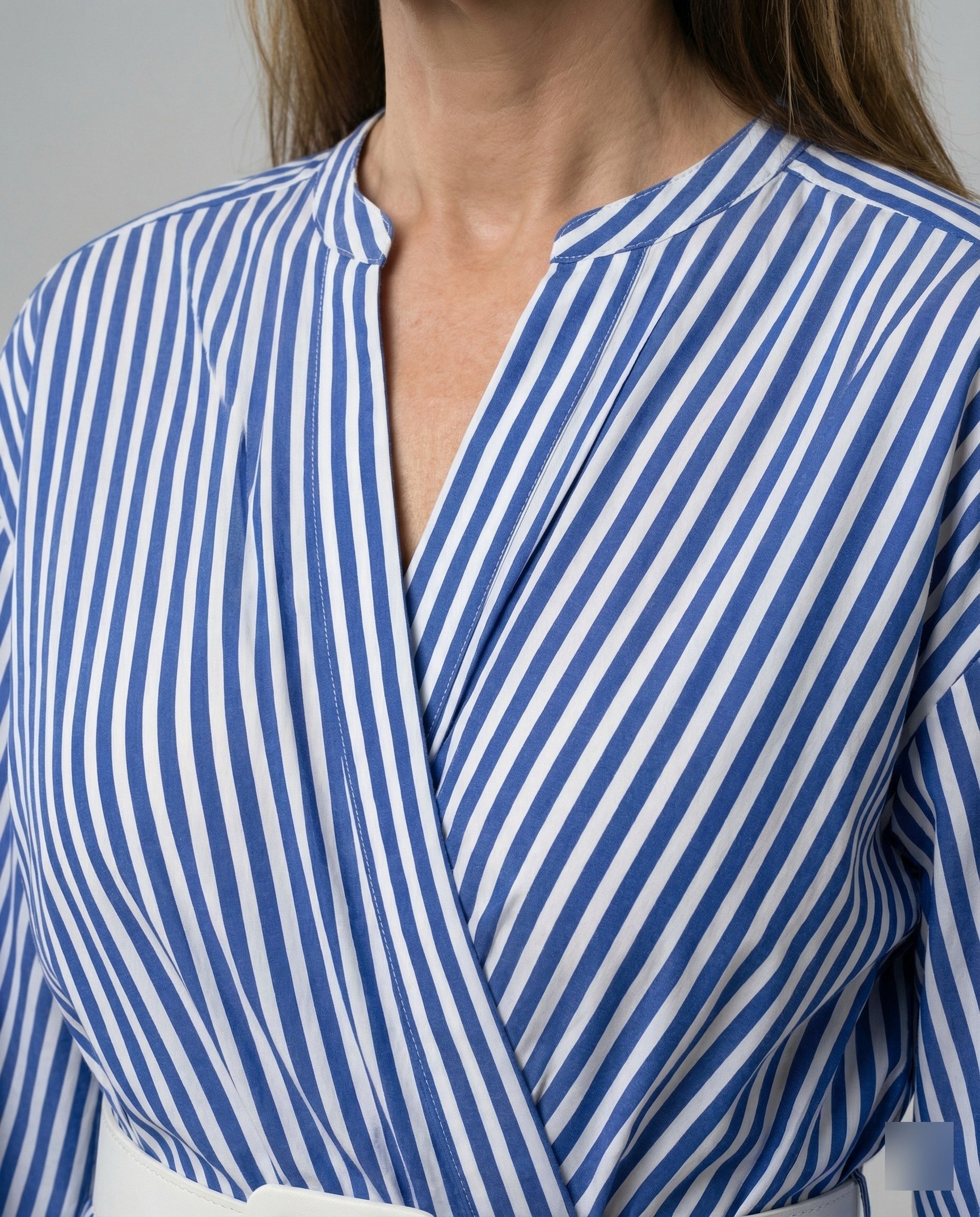Women's Midi Dress Shirt Dress Striped