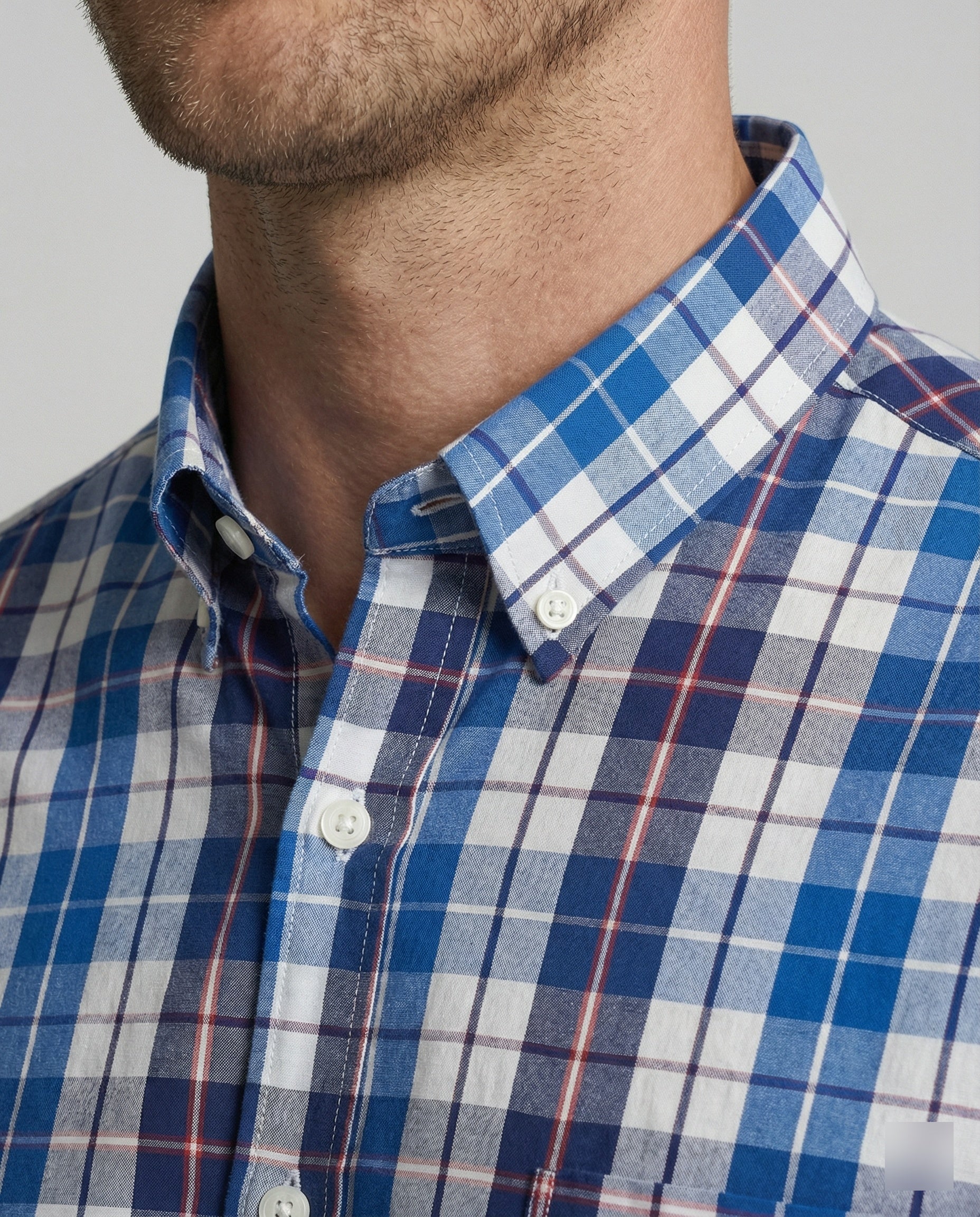Men's Flannel Long Sleeve Shirt Checkered