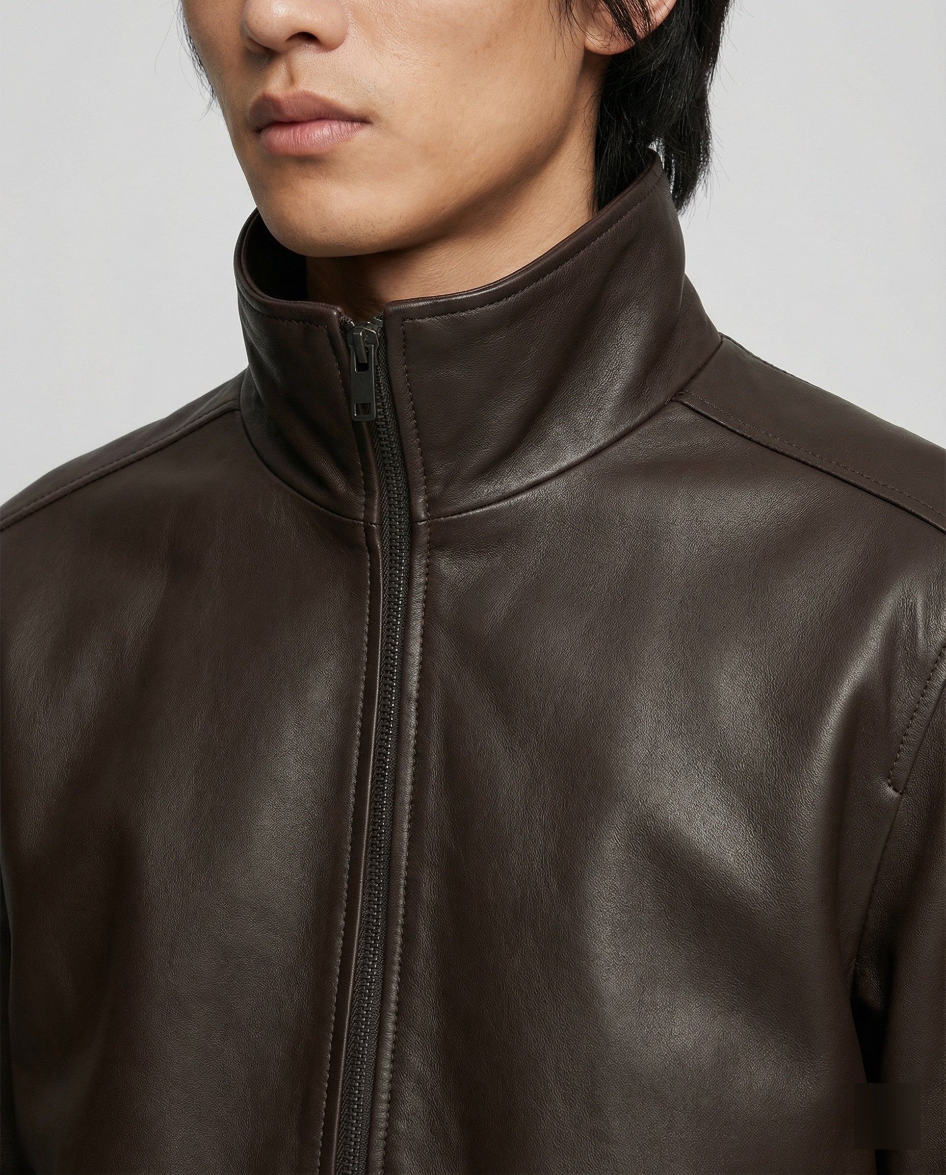 Women's biker jacket made of faux PU leather