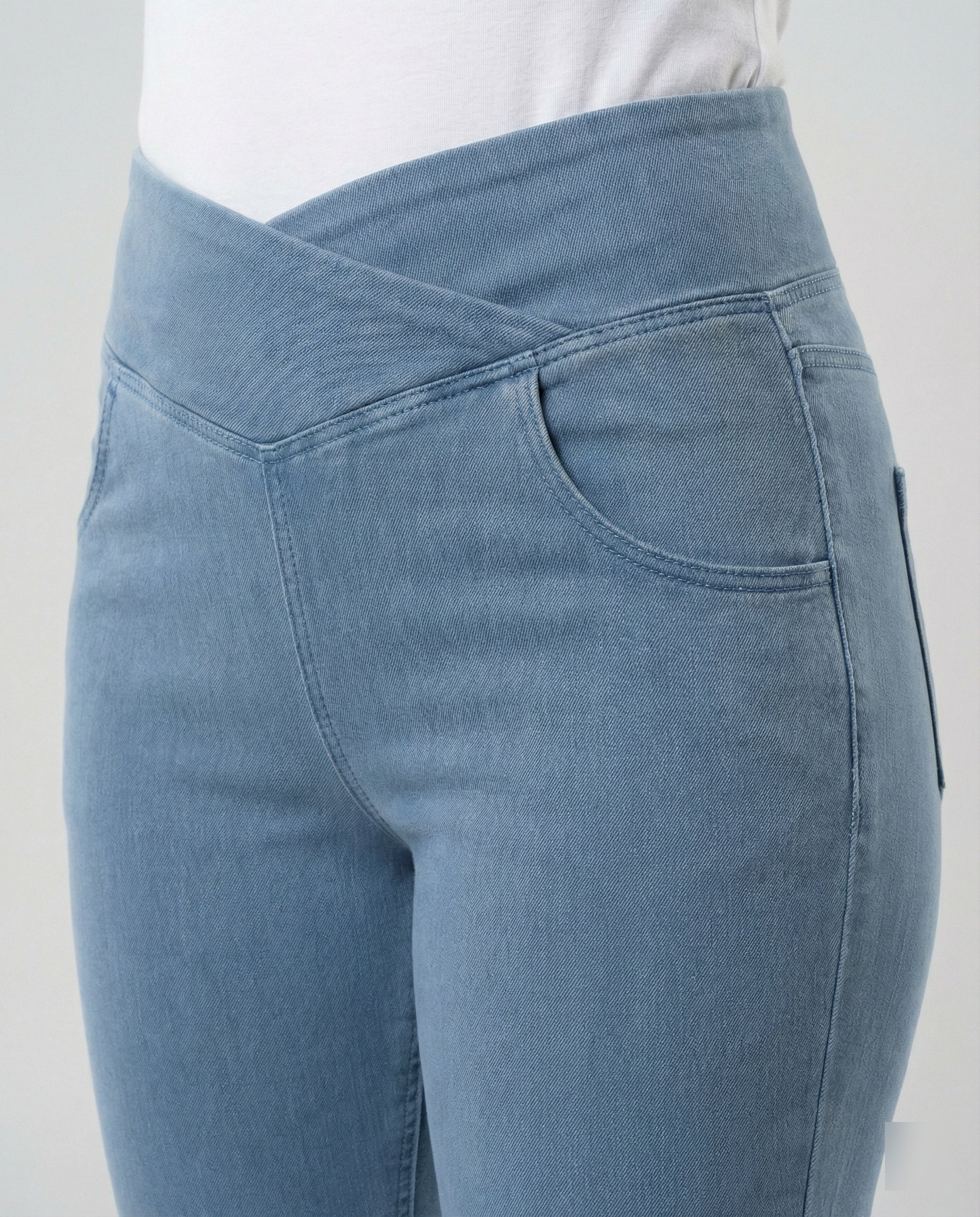 Women's Flared Trousers High Waist made of Stretch Denim