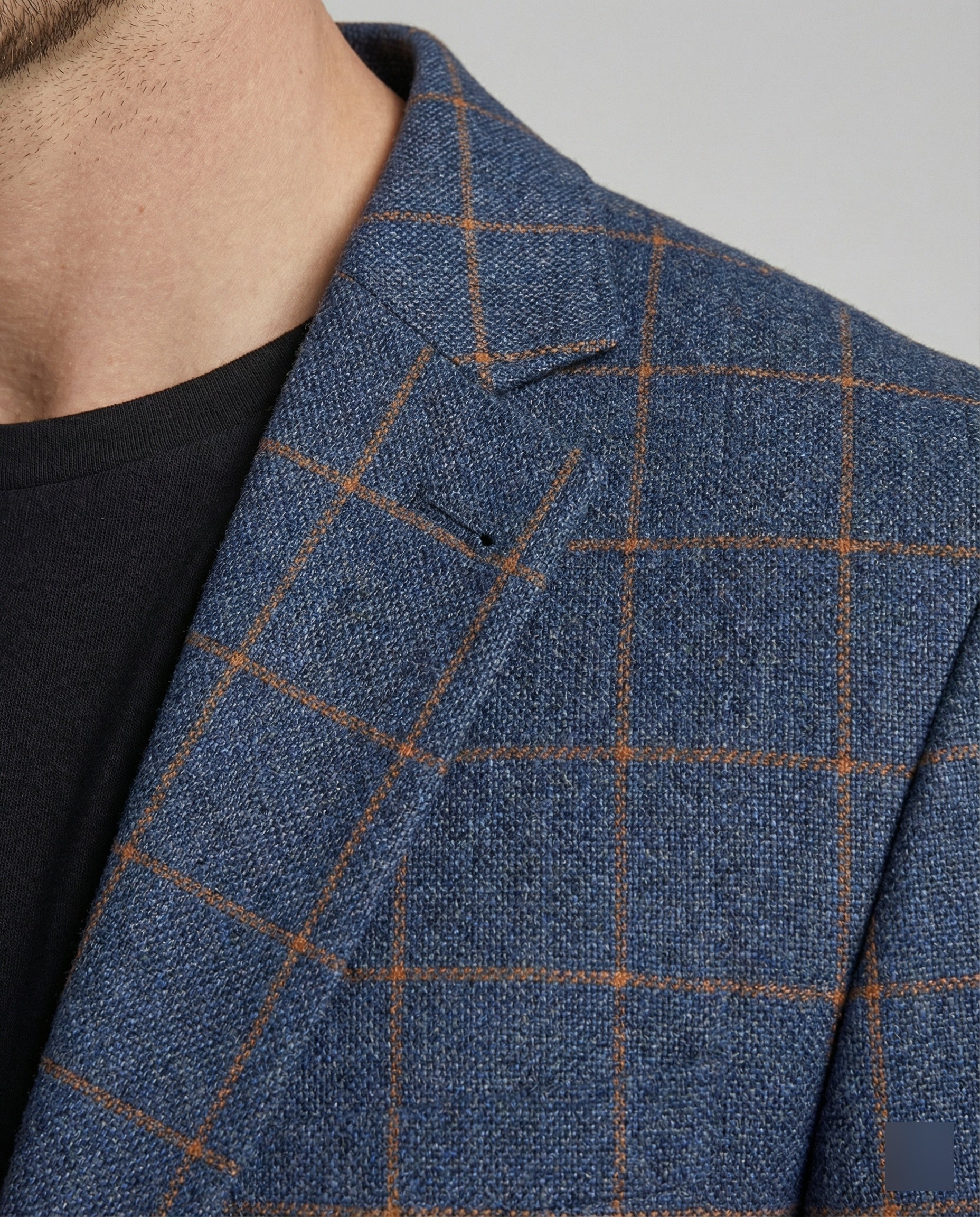 Men's Check Blazer Slim Fit Business