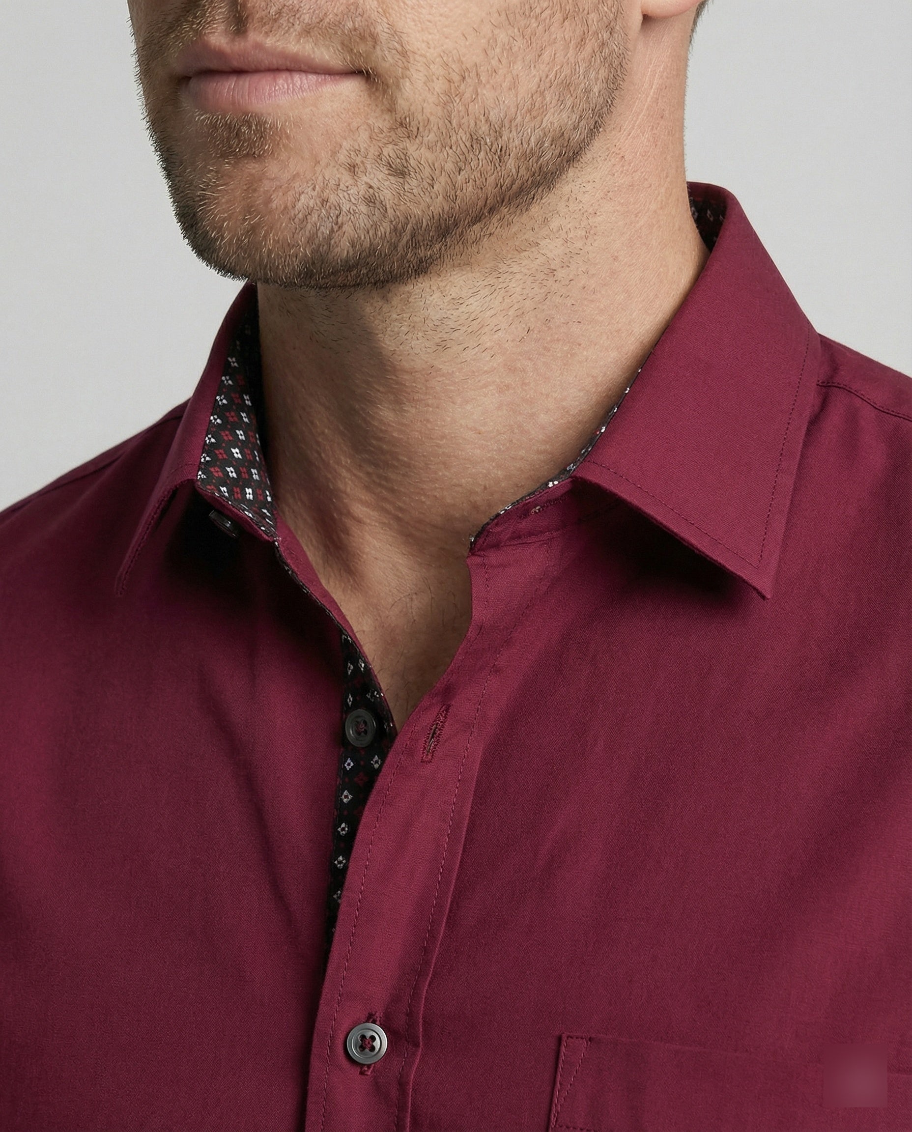 Men's Business Long Sleeve Shirt Fitted