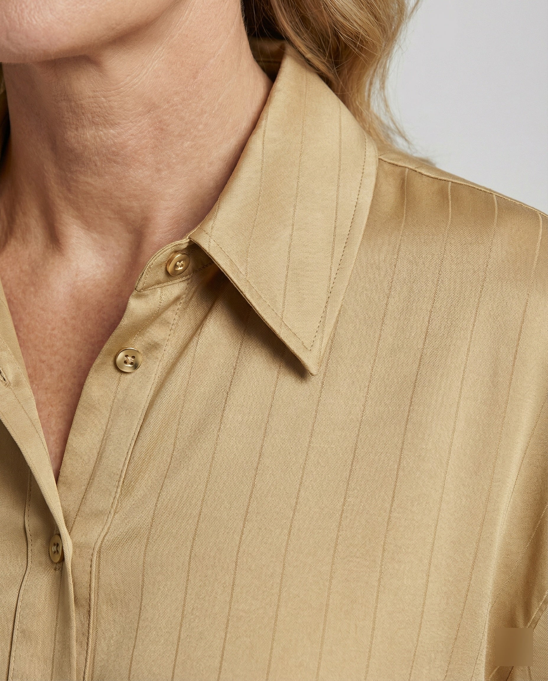 Women's blouse with striped design