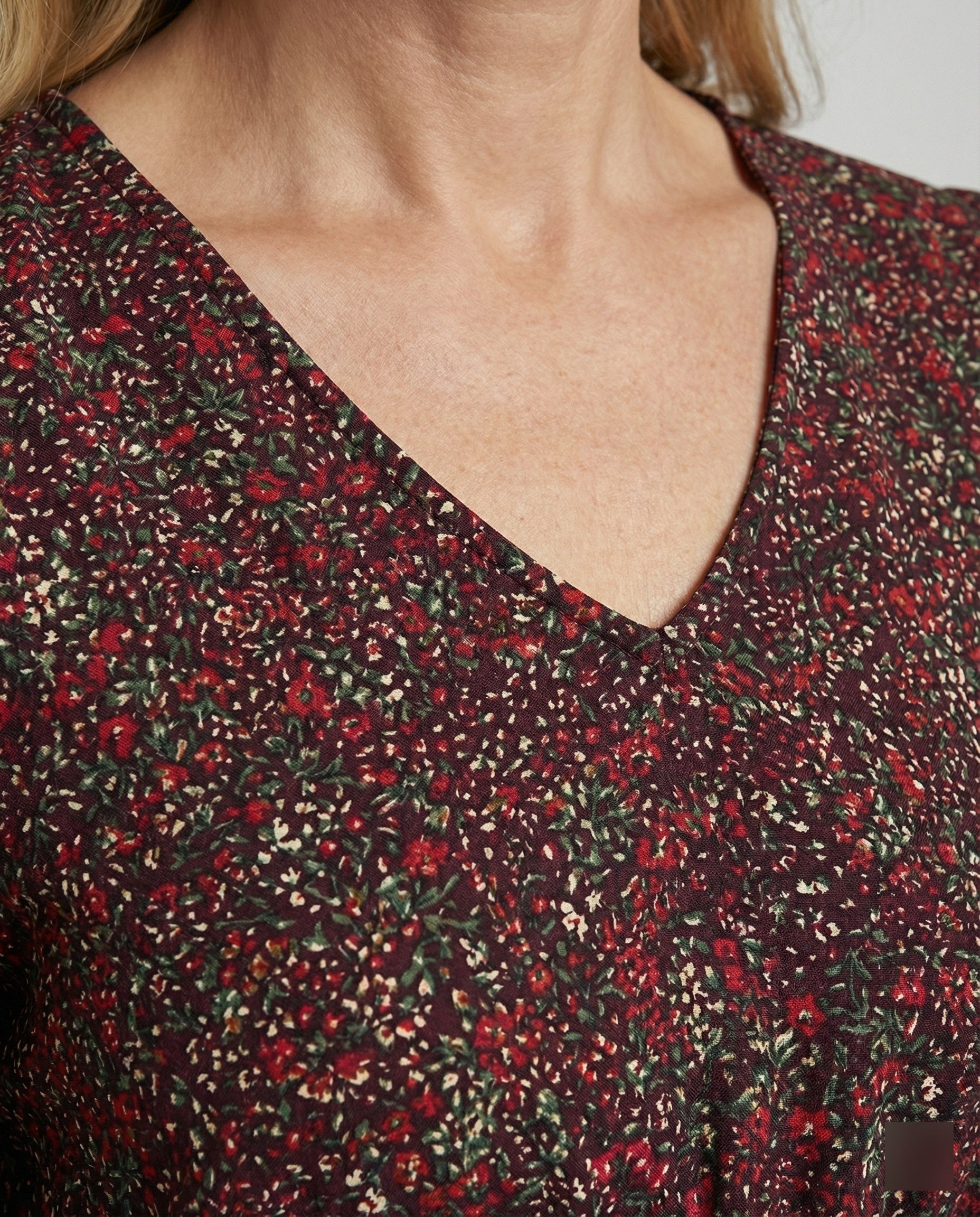 Women's A-Line Dress with Smocked Waistband