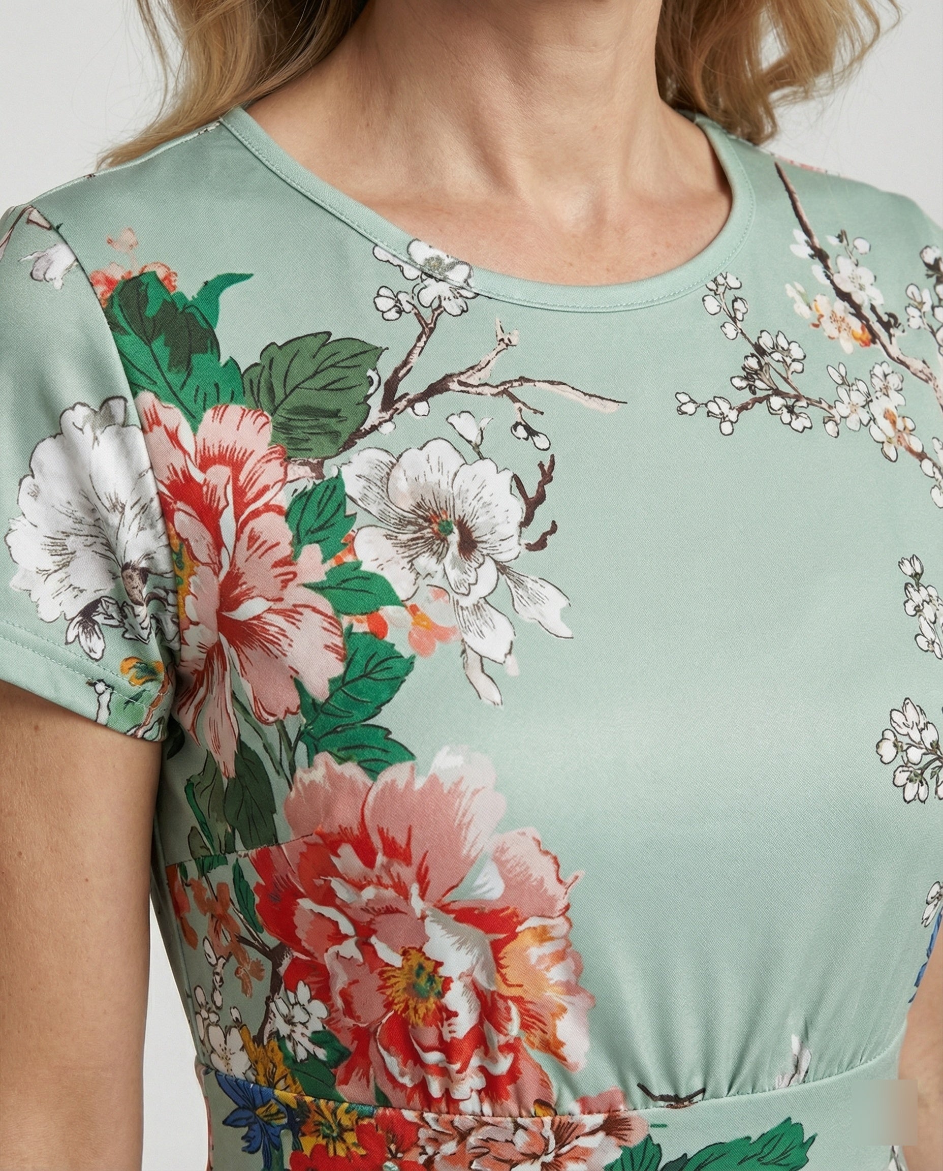 Women Flower Dress Midi Dress Floral