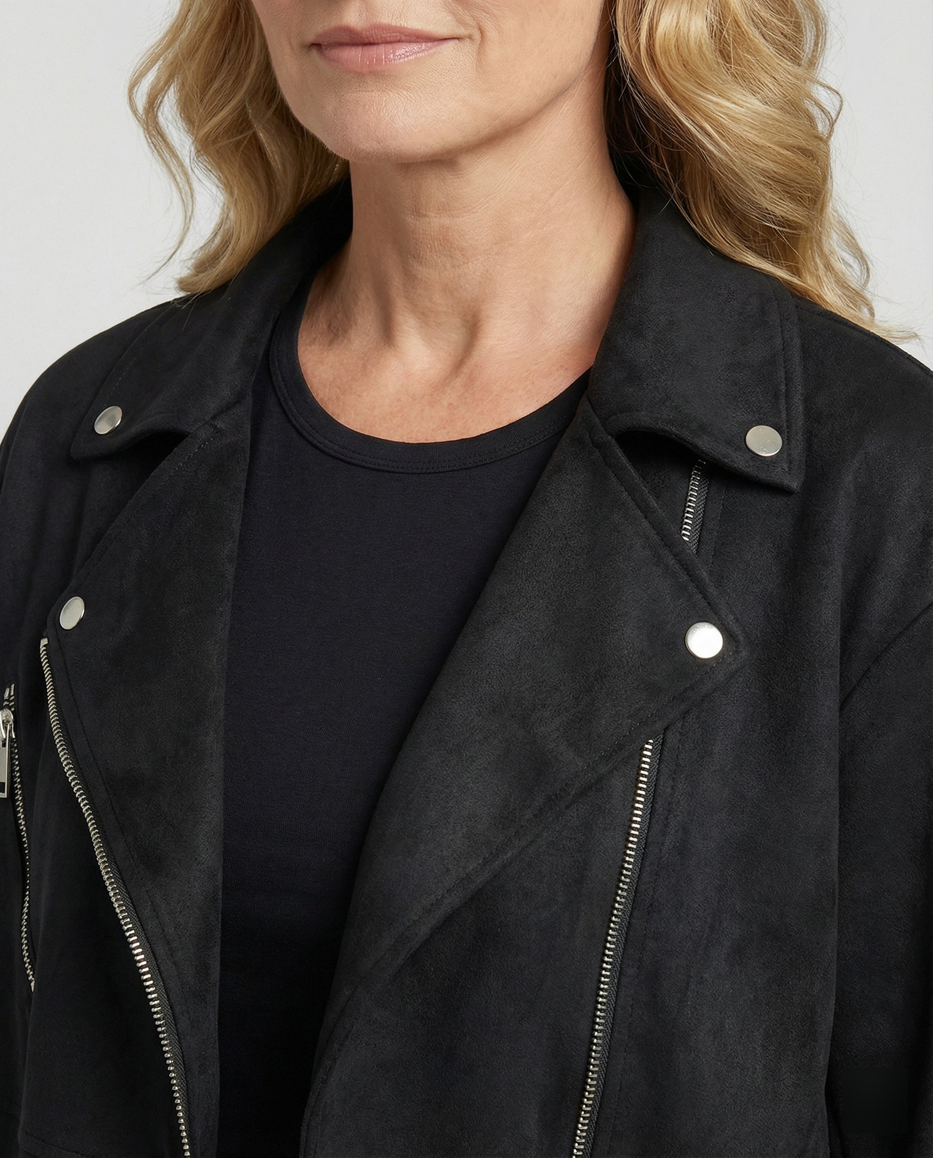 Brown Leather Jacket Women Suede