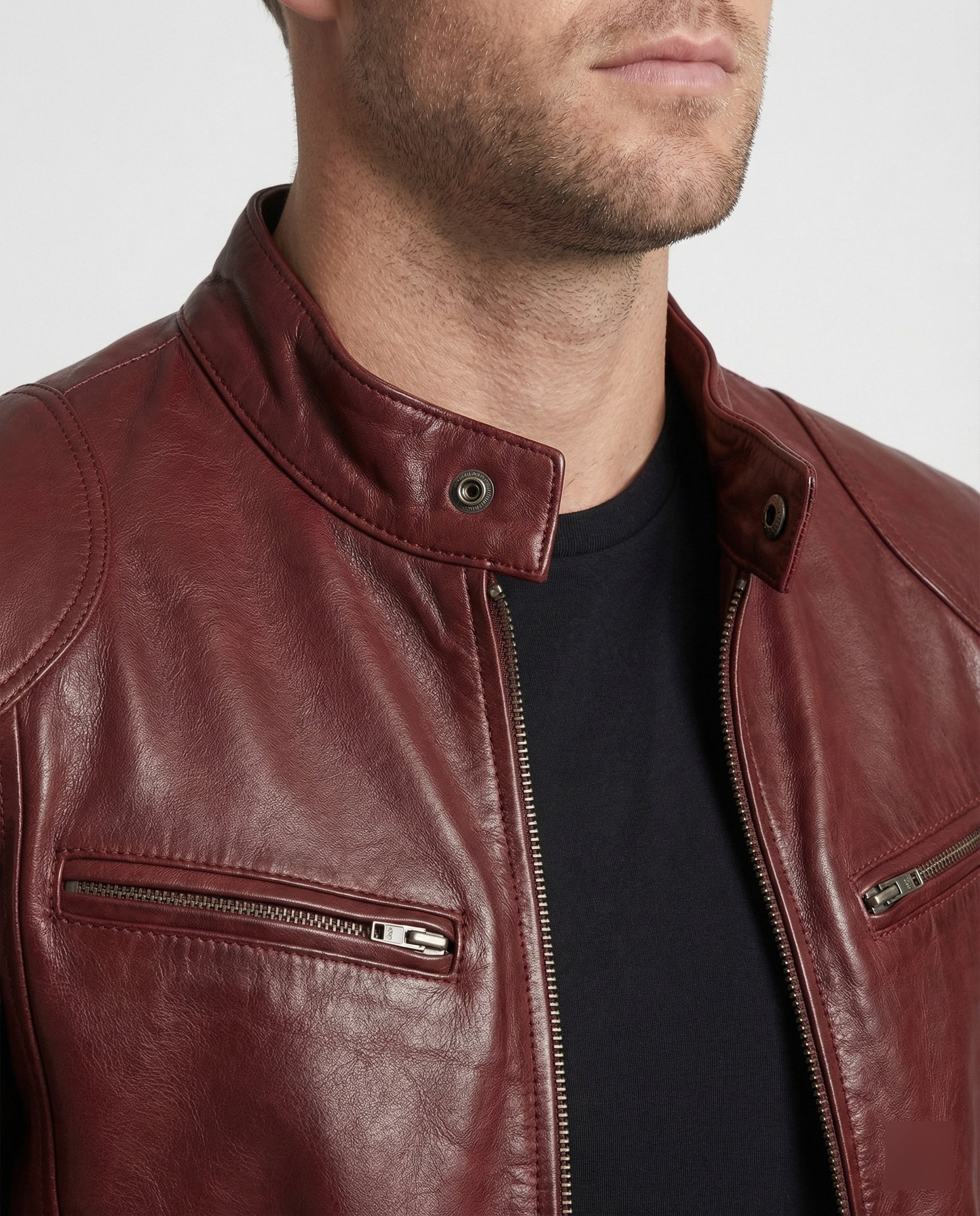 Men's Motorcycle Leather Jacket