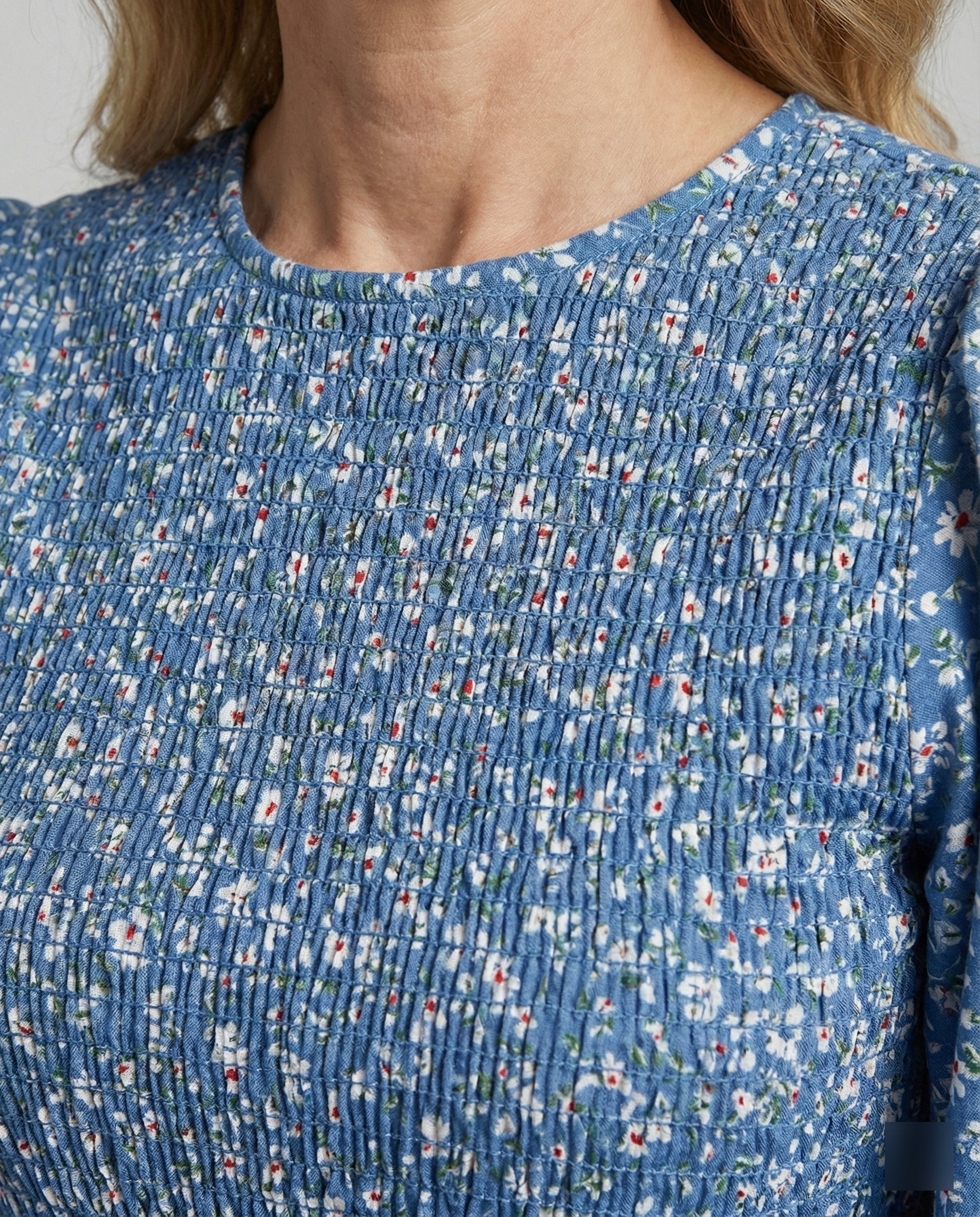 Blouse Women Peplum Smocked