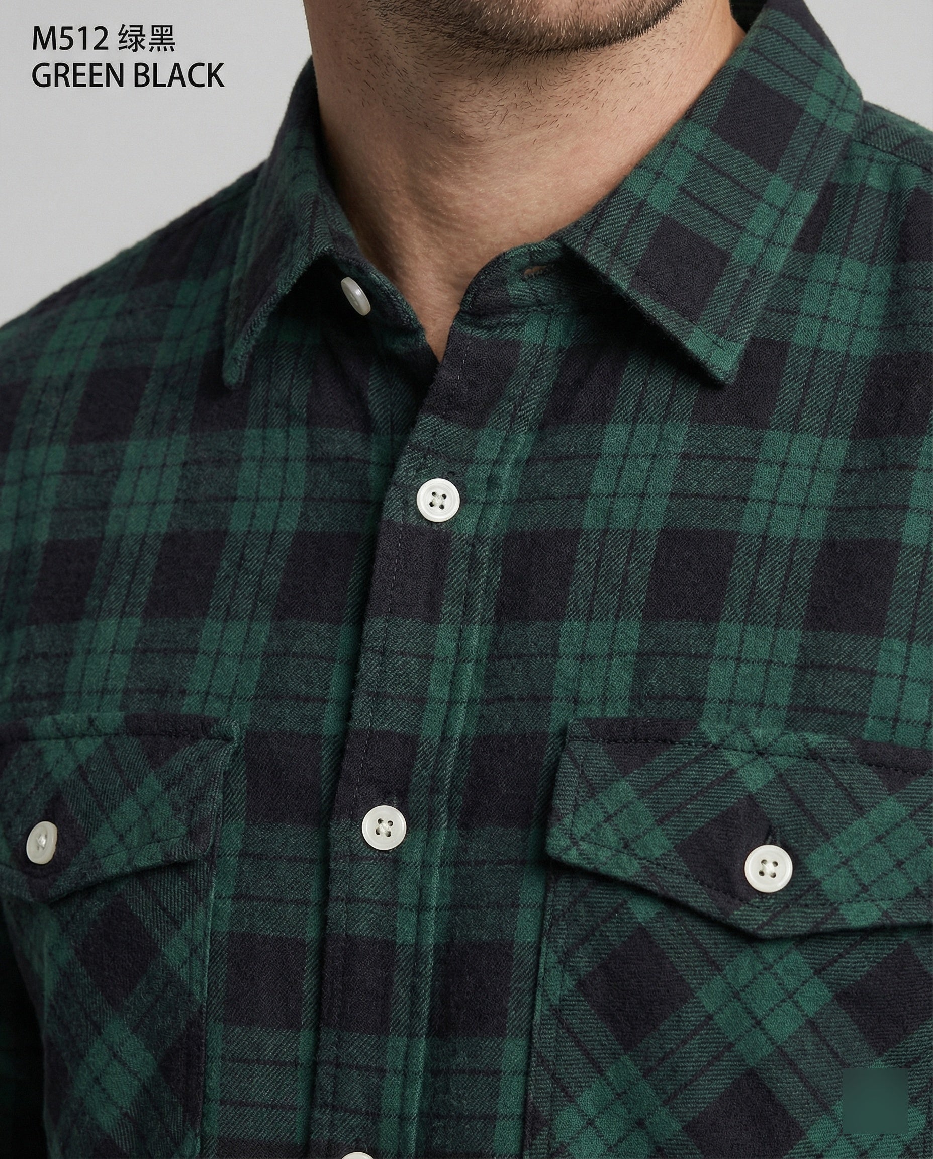 Men's Flannel Shirt Checked Casual