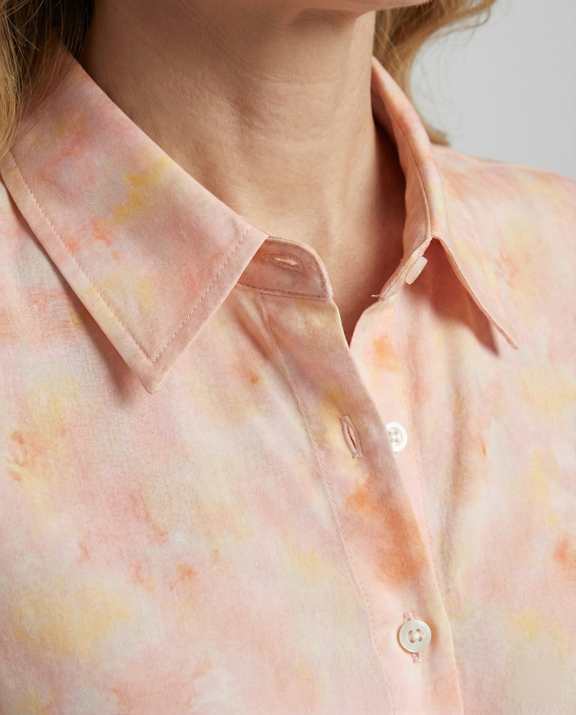 Women's Blouse Chiffon Watercolor