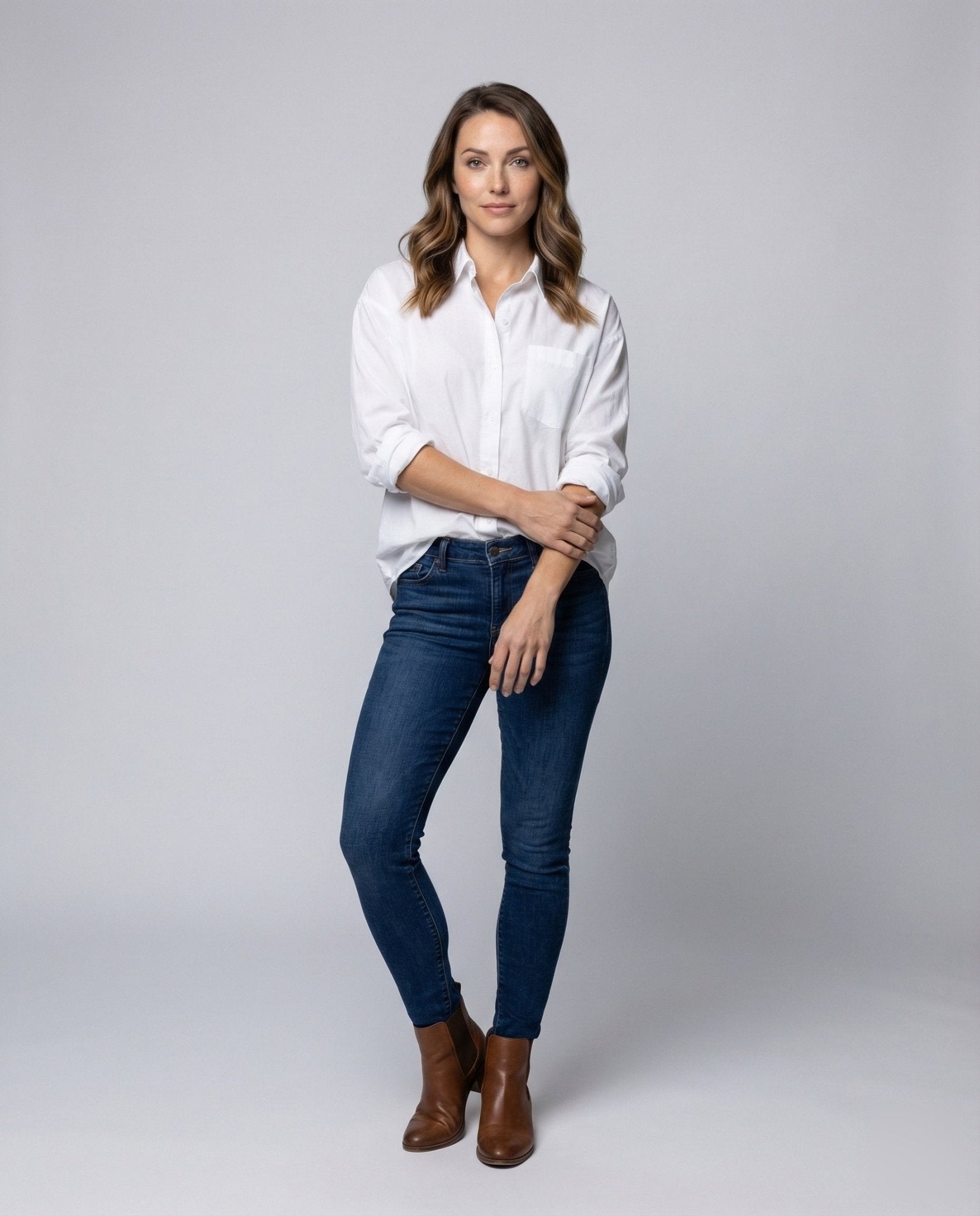 Cotton blouse top women's loose fit - Chichicherry