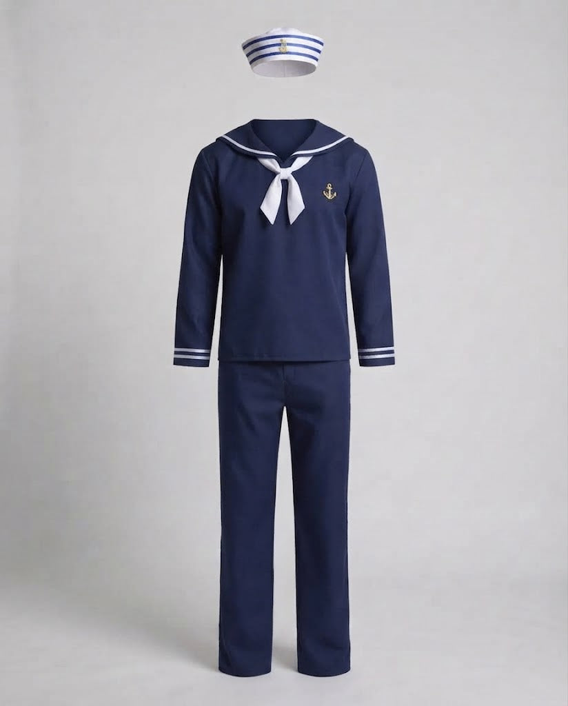 Men's sailor costume with traditional collar and casual fit Chichicherry