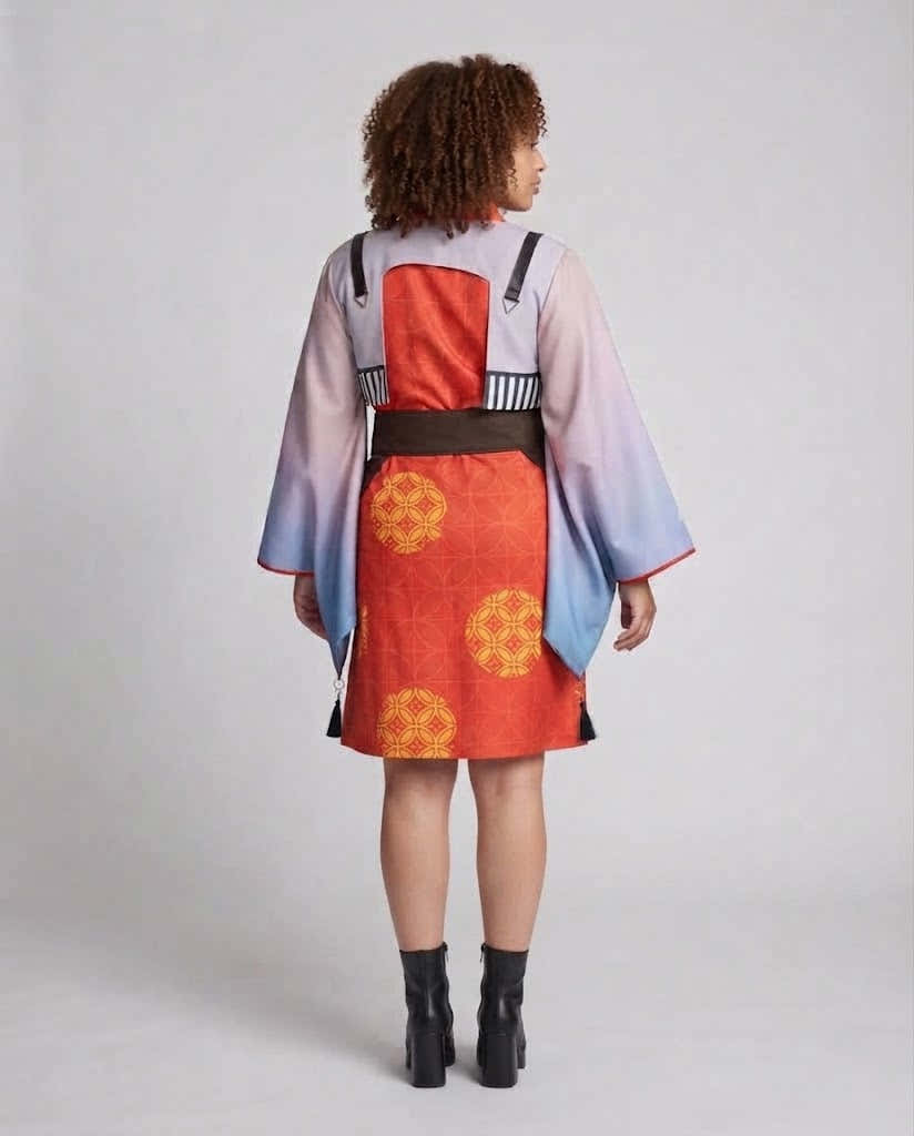 Ladies traditional kimono costume set with intricate details and accessories Chichicherry