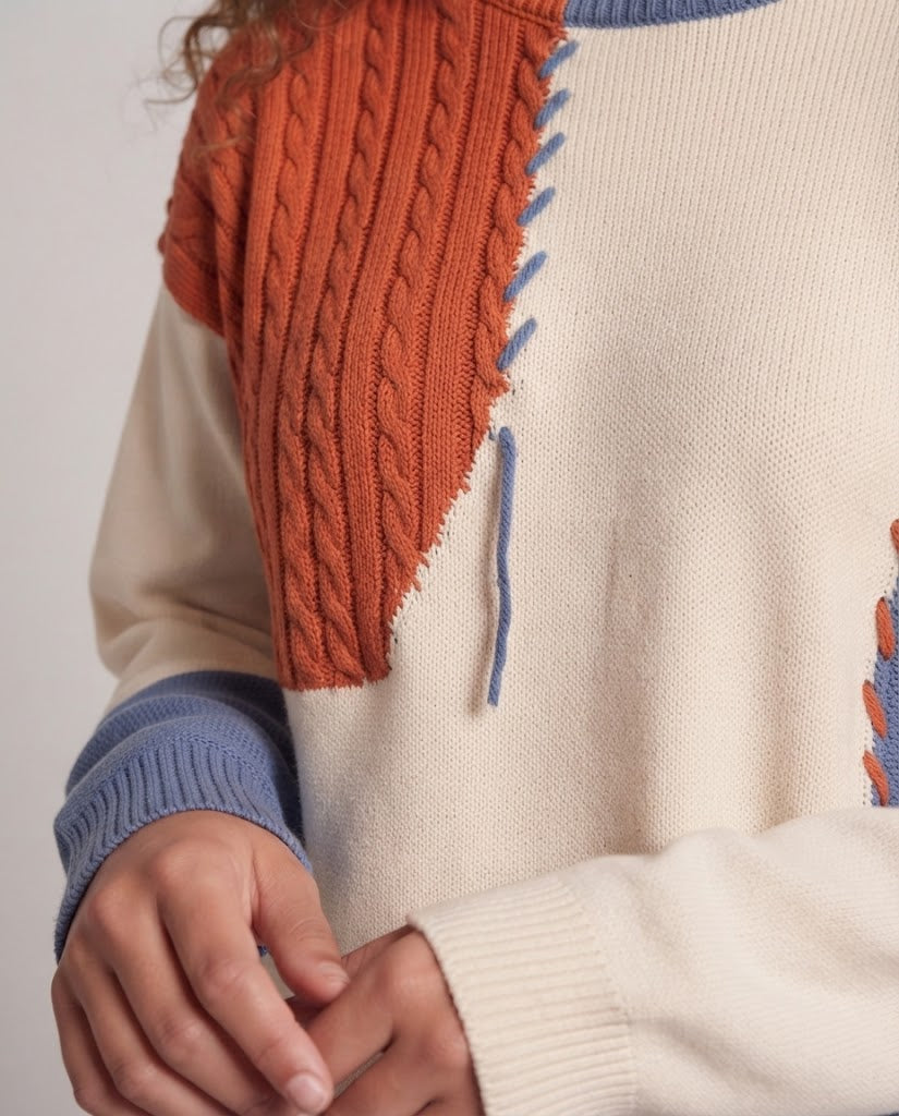 Women Oversized Knit Sweater Chichicherry