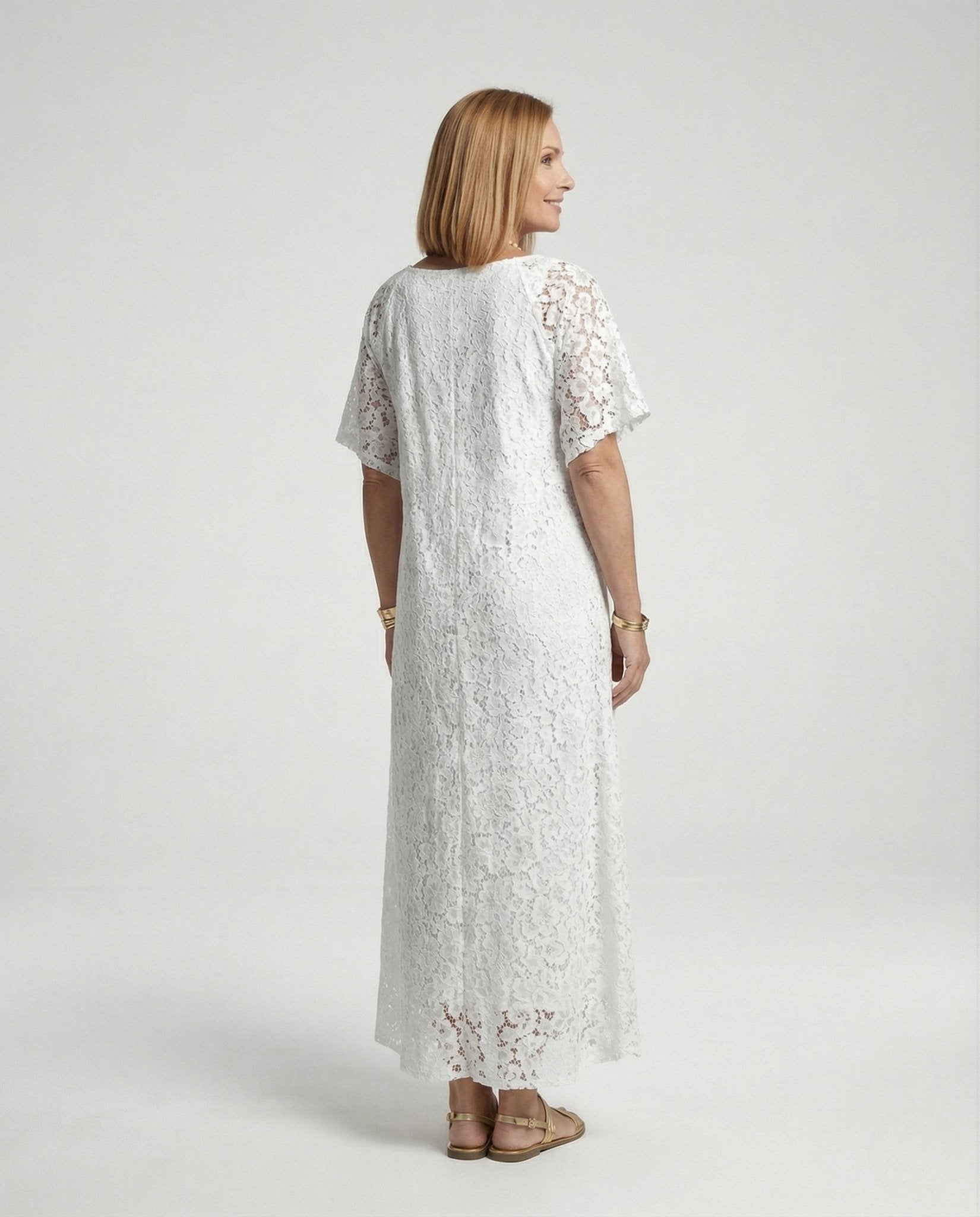 Evening dress women's lace maxi dress - Chichicherry
