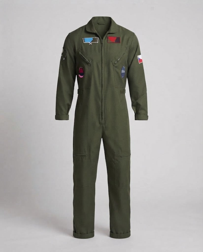 Men's flight suit with practical pockets and authentic details Chichicherry