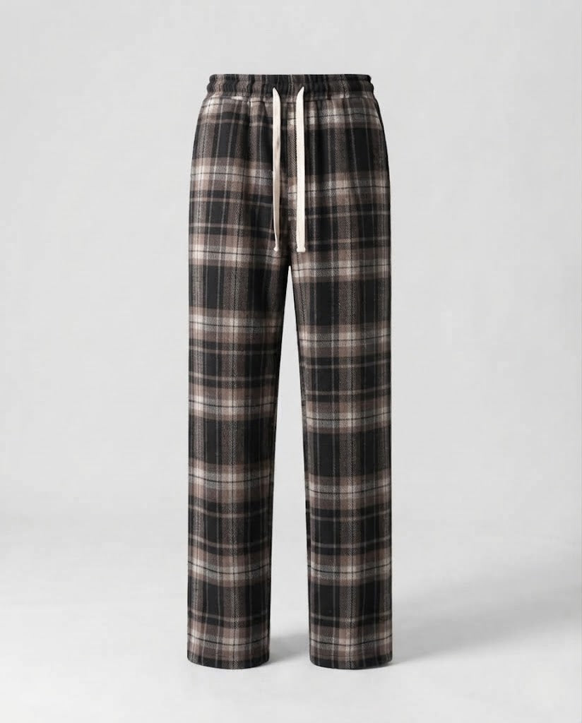 Women Comfortable Checked Pants Chichicherry