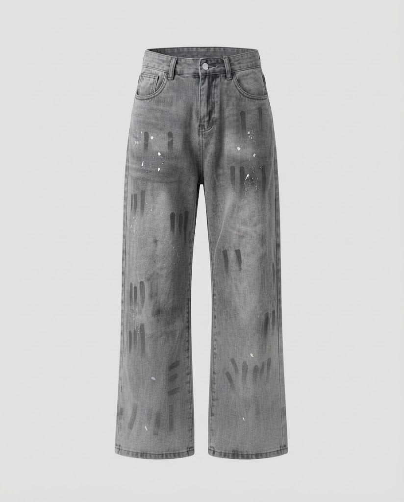 Women's Fashion High-Waisted Baggy Jeans Chichicherry