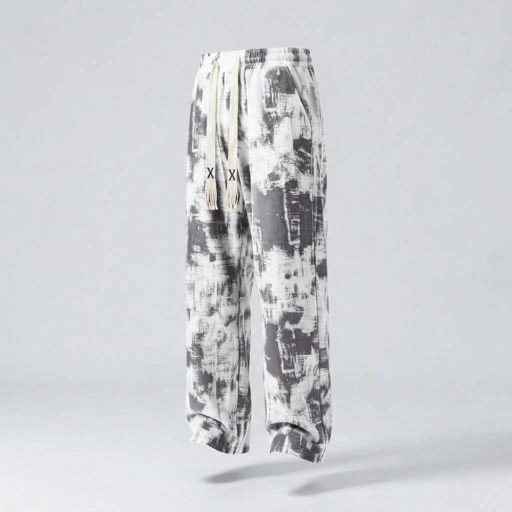 Women Leisure Graphic Cargo Pants Chichicherry