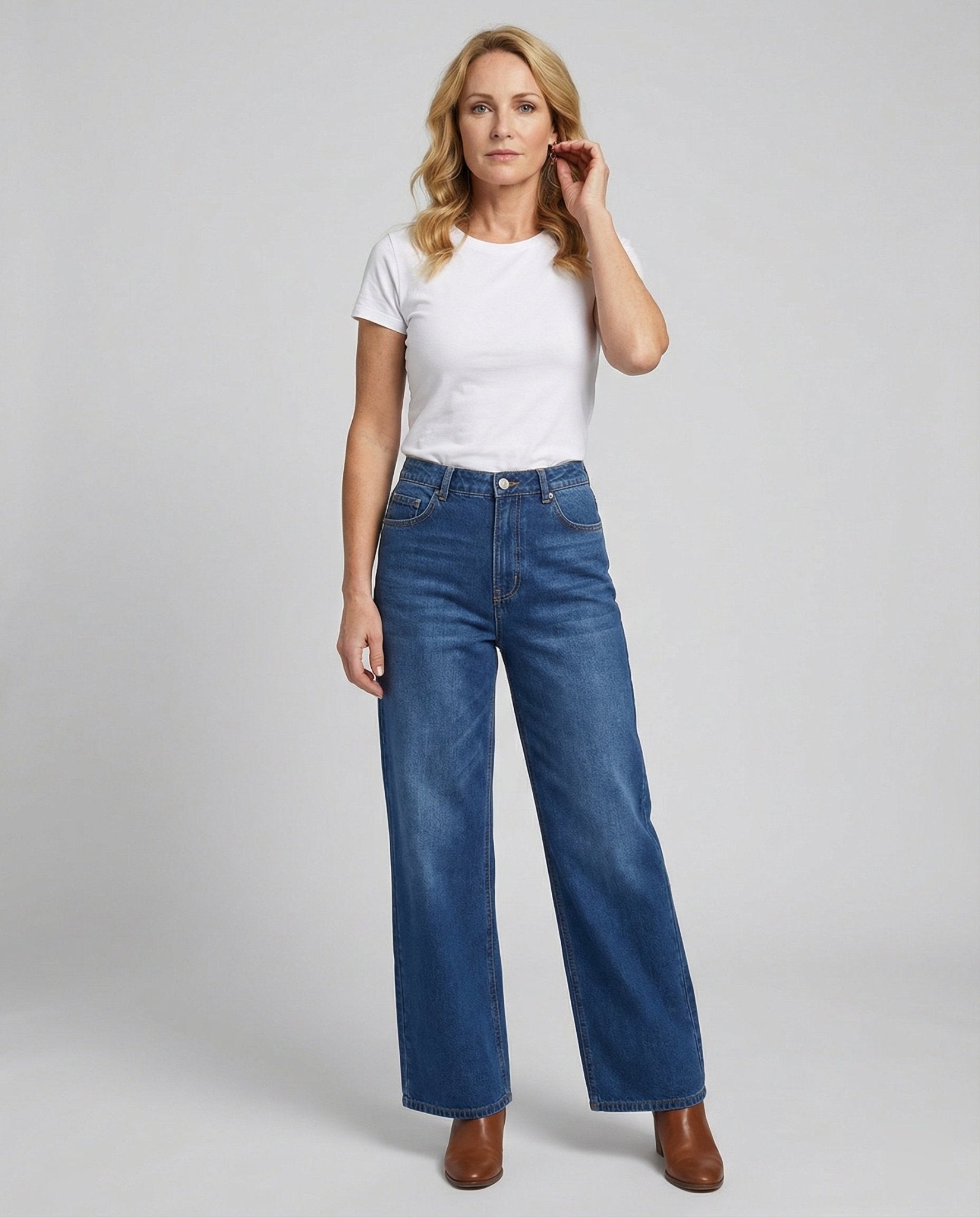 Flared Jeans Women High Waist - Chichicherry