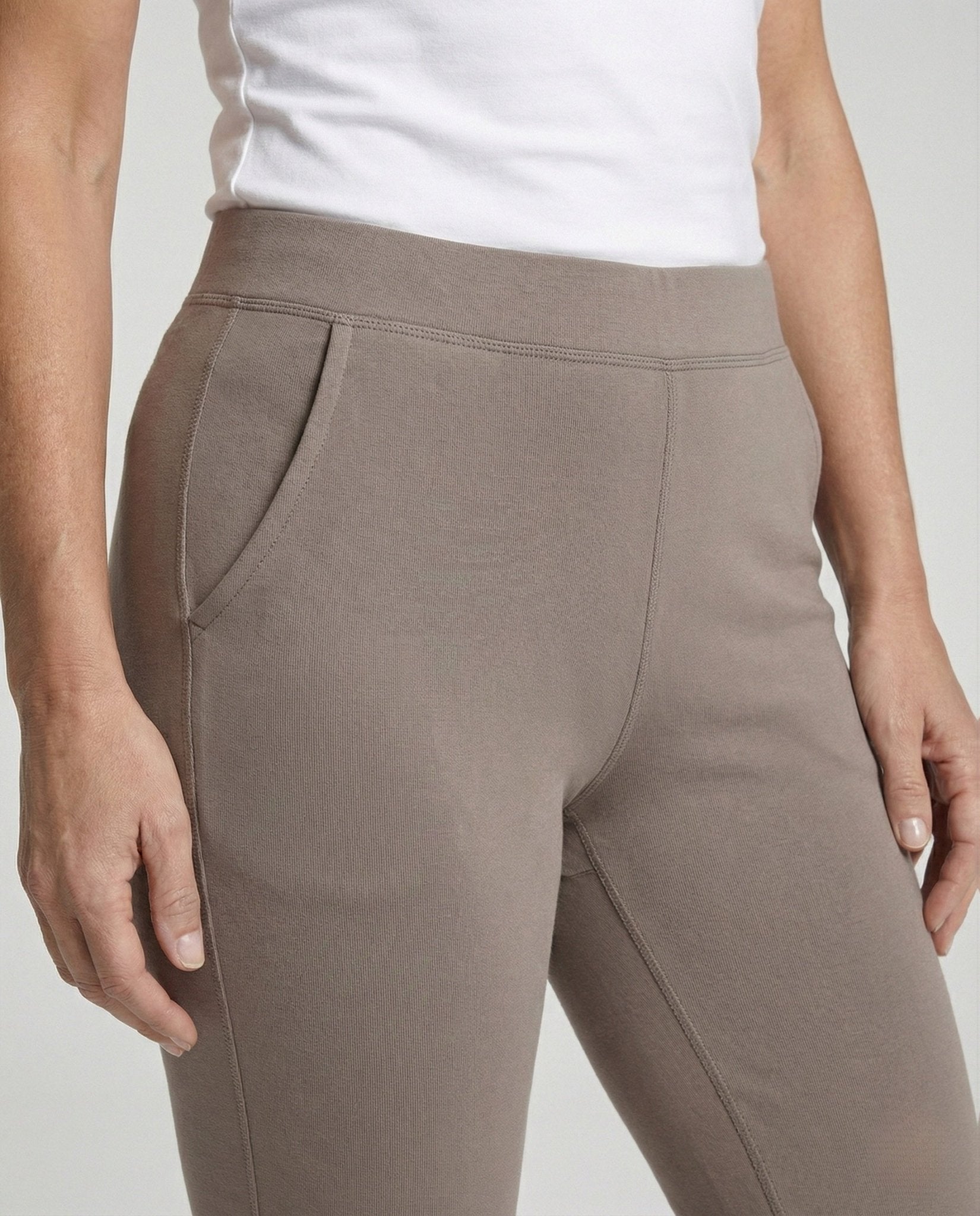 Flared Trousers Women Jersey High Waist - Chichicherry