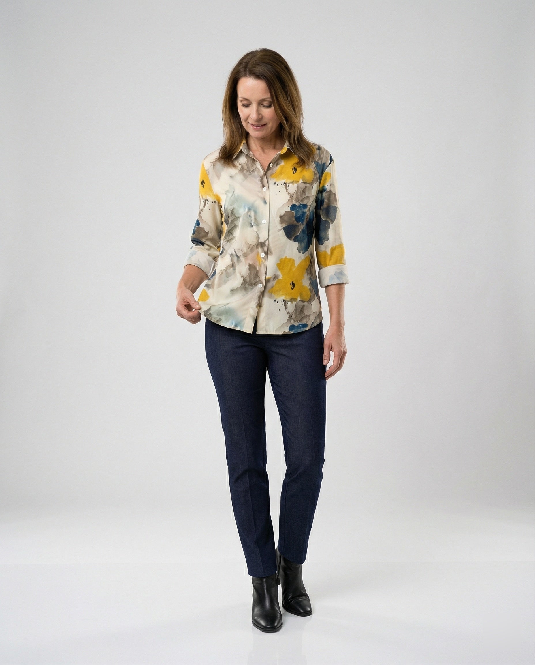 Women's Shirt Blouse Cat Print