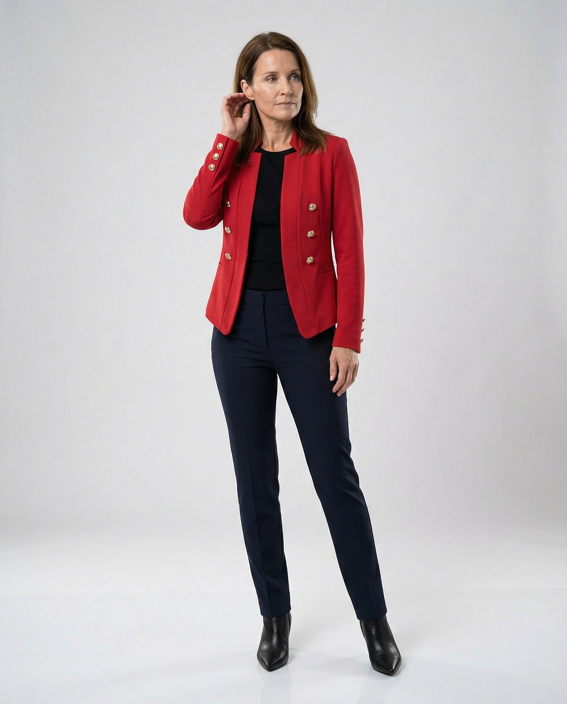 Women's blazer asymmetrical fitted